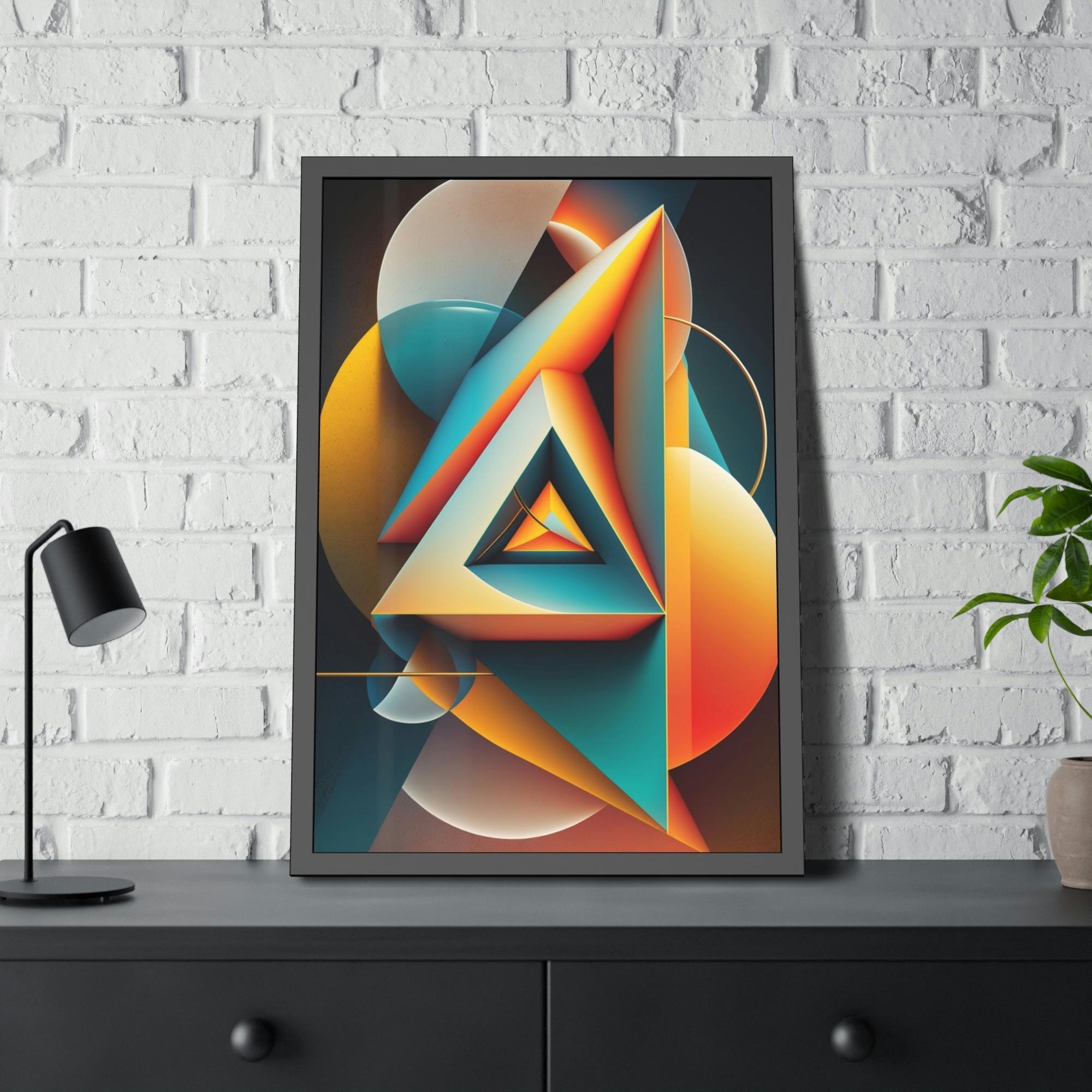 Geometric Bold Geometric Print: Canvas Art That Commands Attention