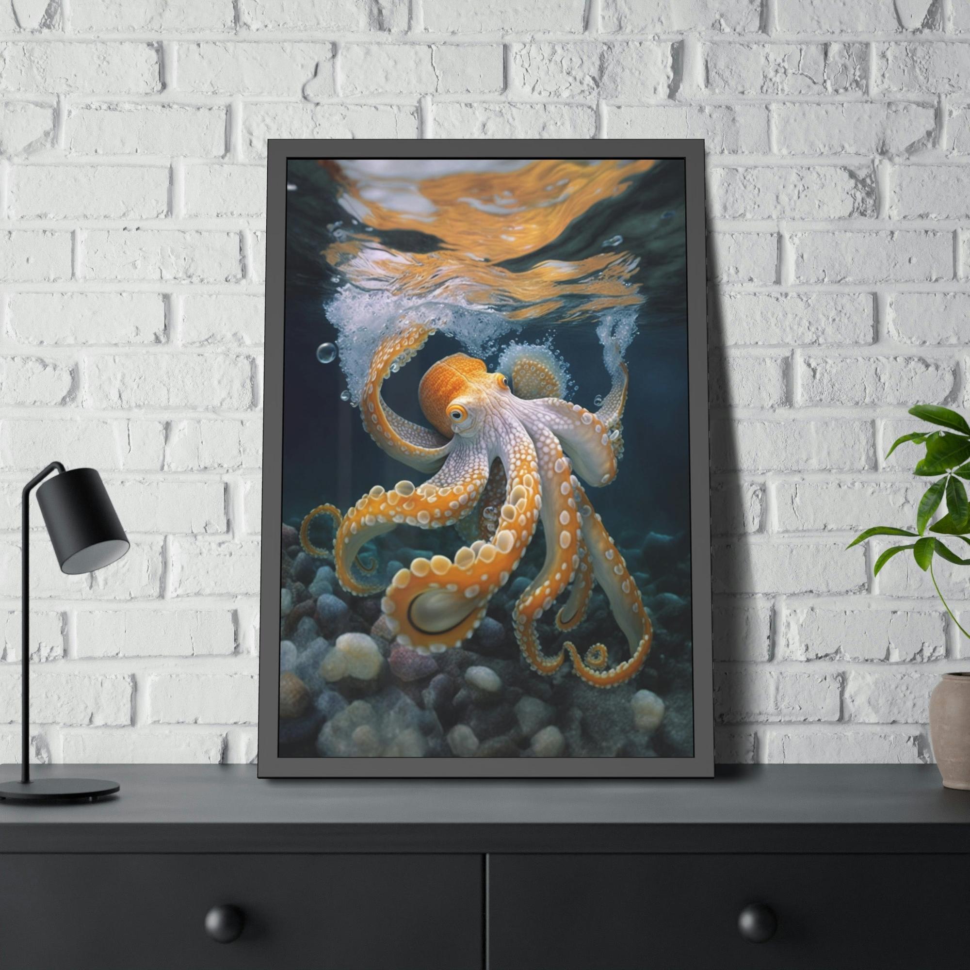 Octopuses Octopus Wonderland: A Dreamy and Surreal Painting on Canvas