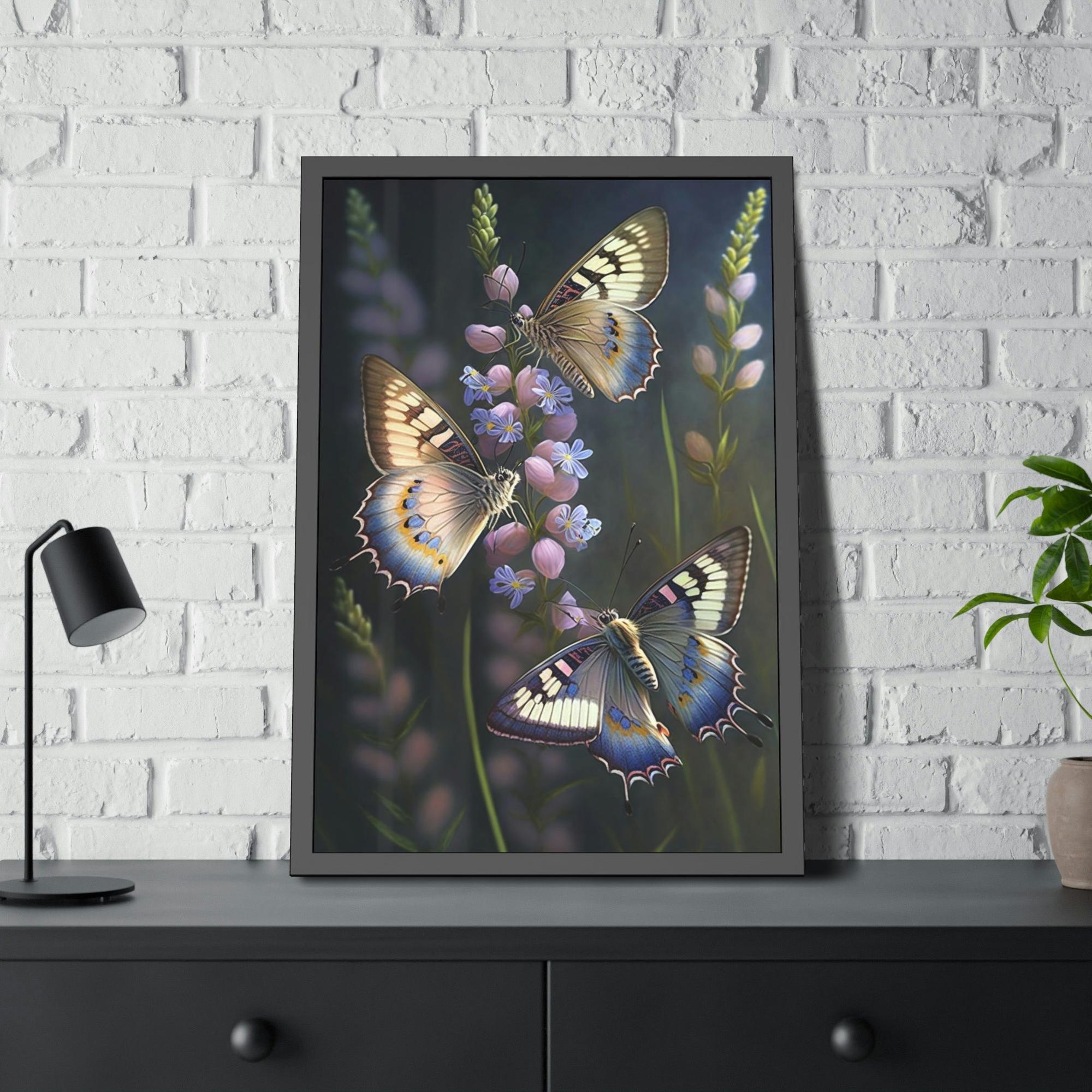 Butterflys The Majesty of Butterflies: Framed Poster & Canvas Print of Majestic Insects