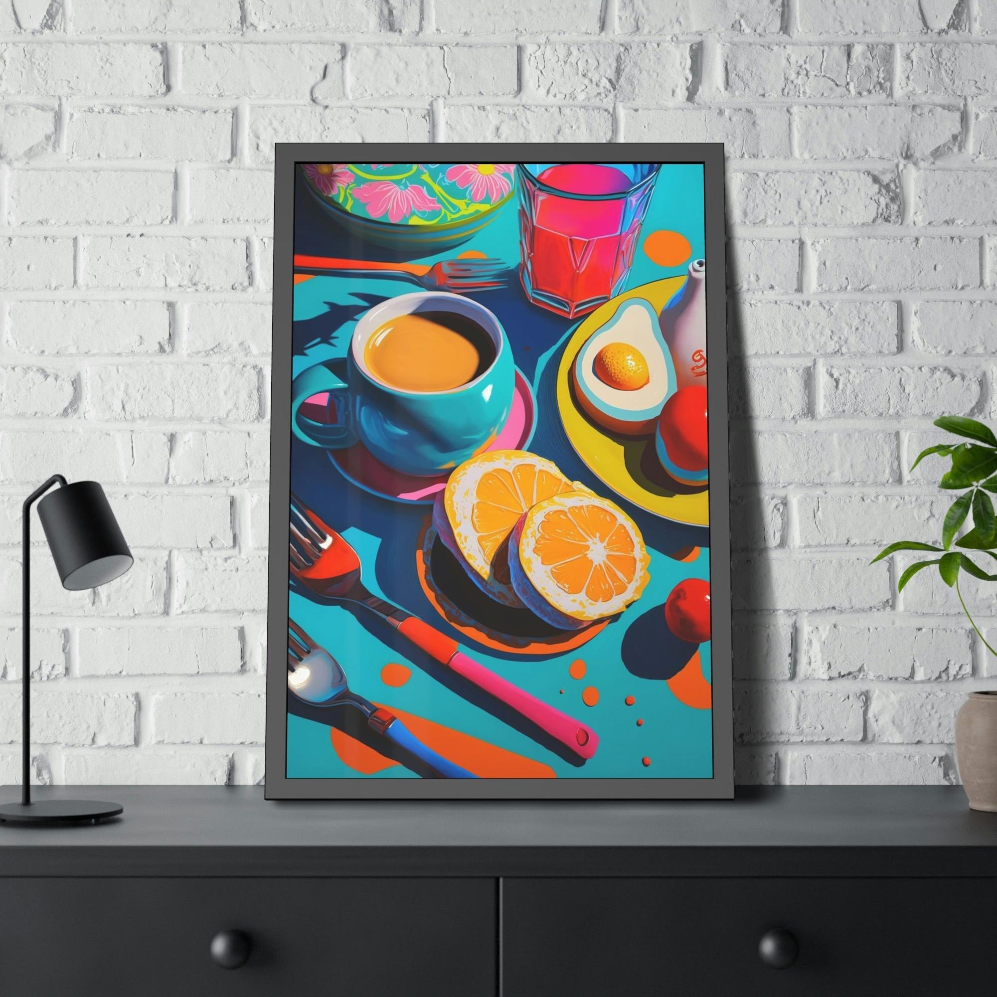 Breakfast Morning Delight: Poster of a Beautifully Served Breakfast Table