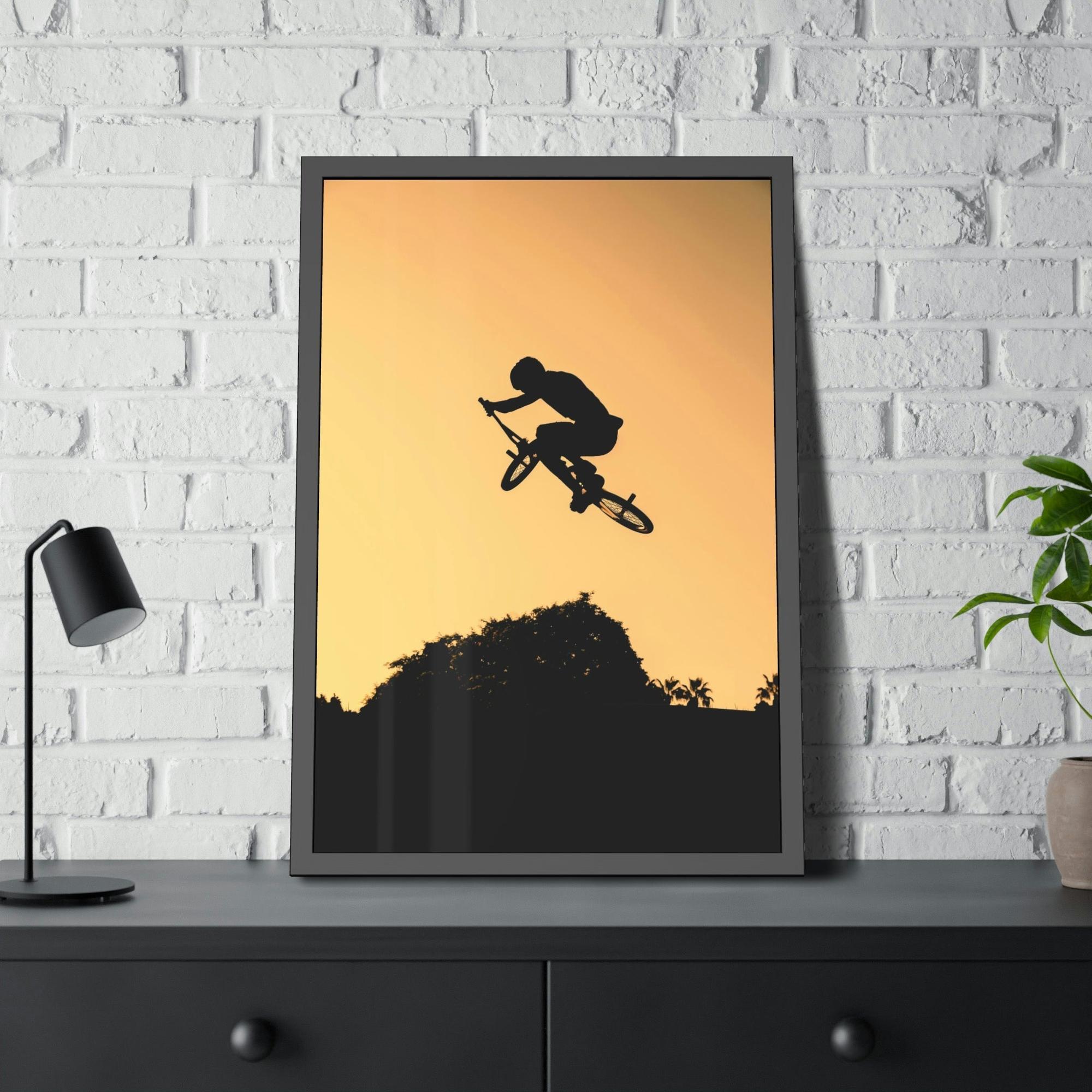 Bicycles Two-Wheeled Adventure: Colorful Bicycles on Print Canvas & Poster