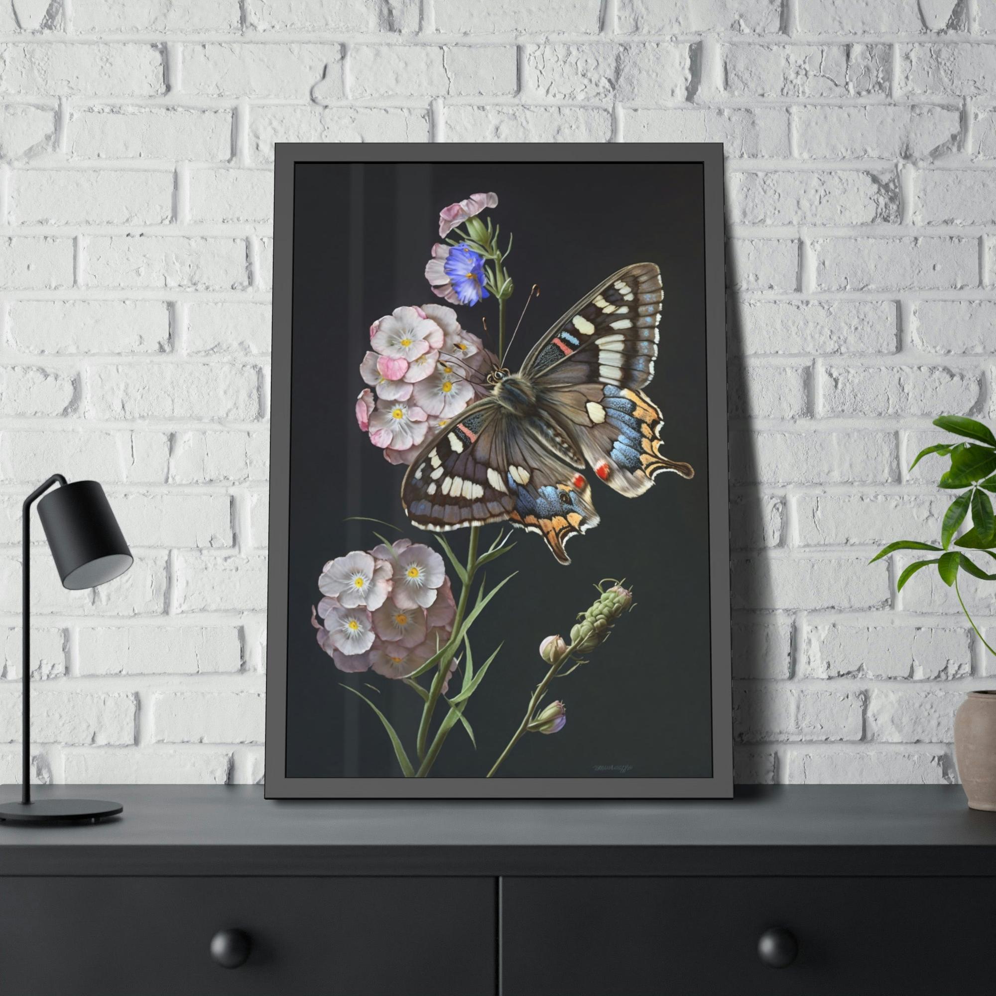 Butterflys One Butterfly: Framed Canvas & Poster Print Capturing the Beauty of a Single Insect