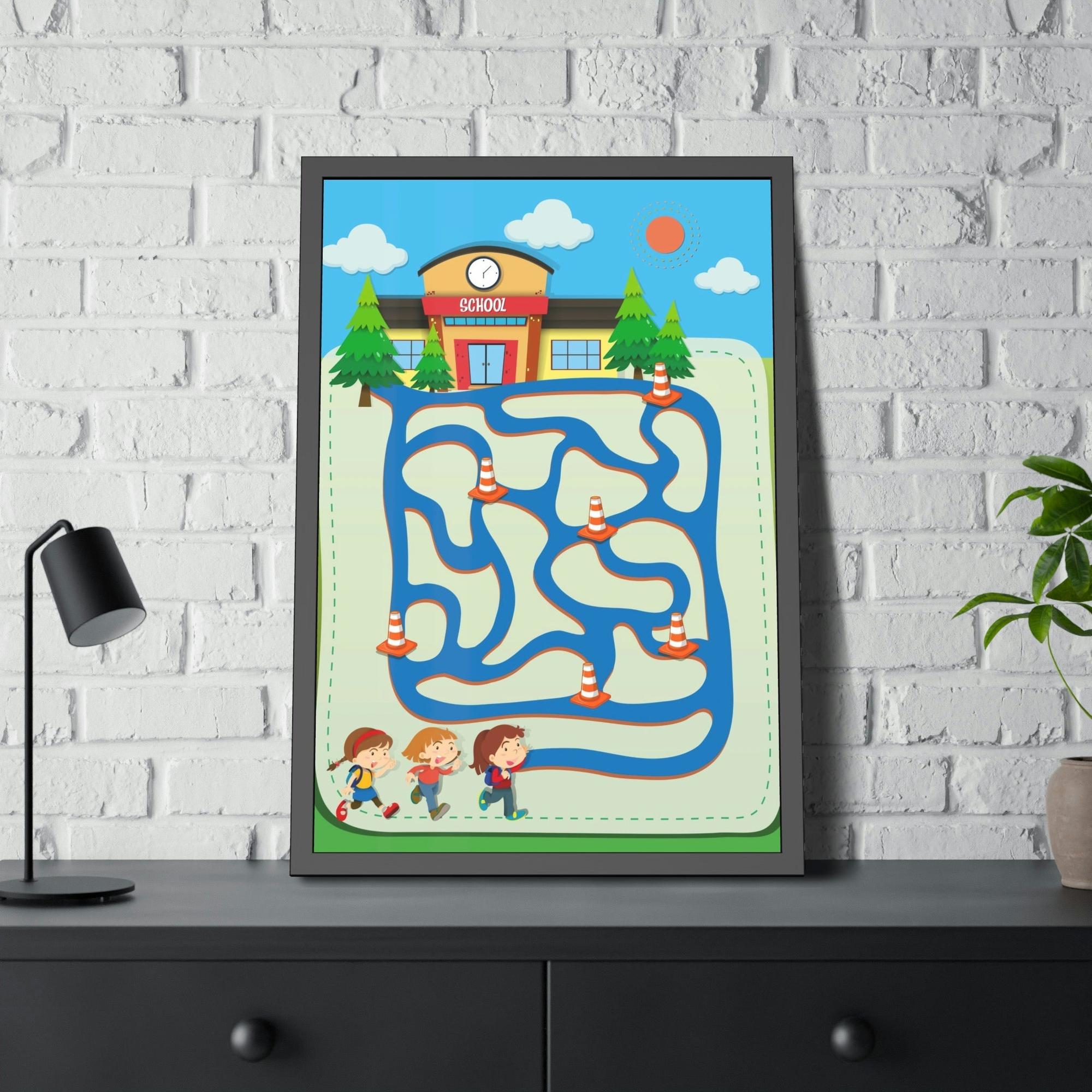 Kids Maps Inspire Their Imagination: Framed Canvas Maps for Little Explorers