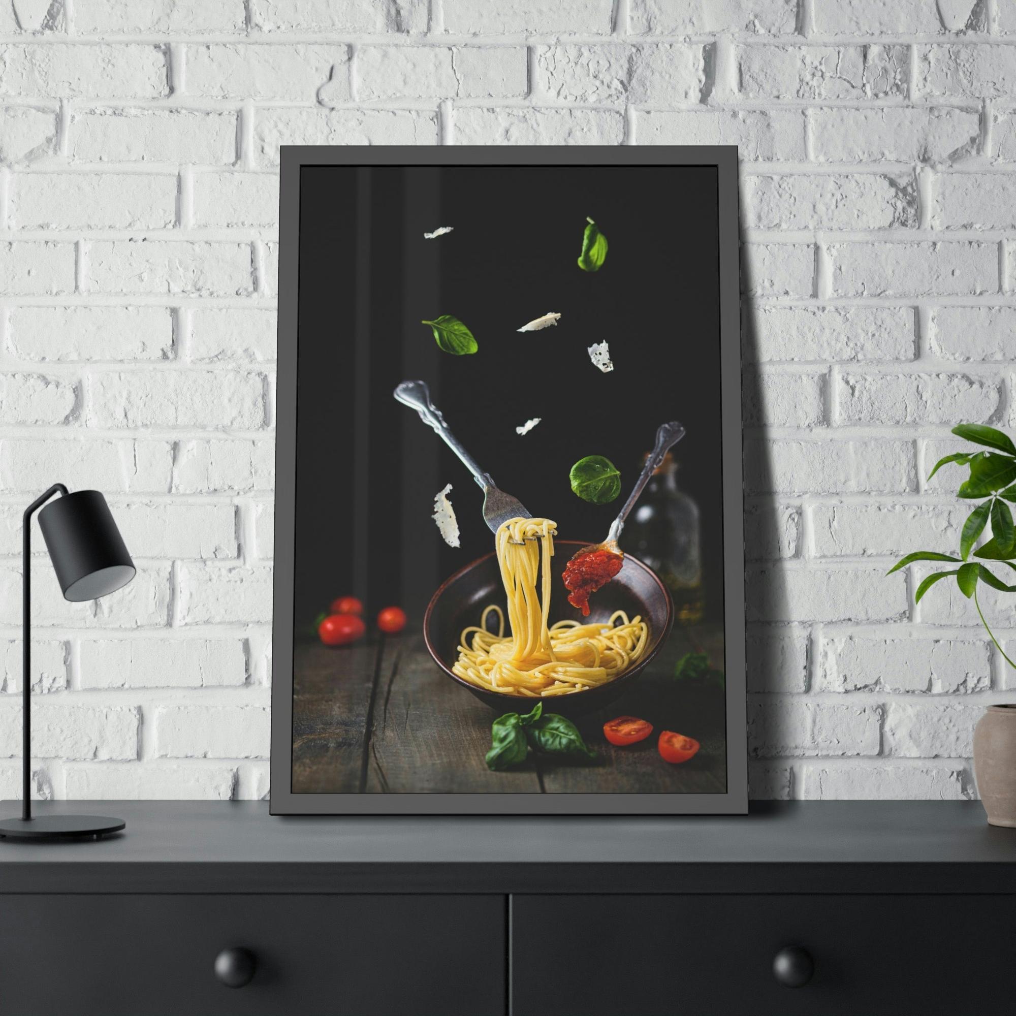 Pasta Pasta Passion: Artistic Framed Canvas Prints for Your Kitchen