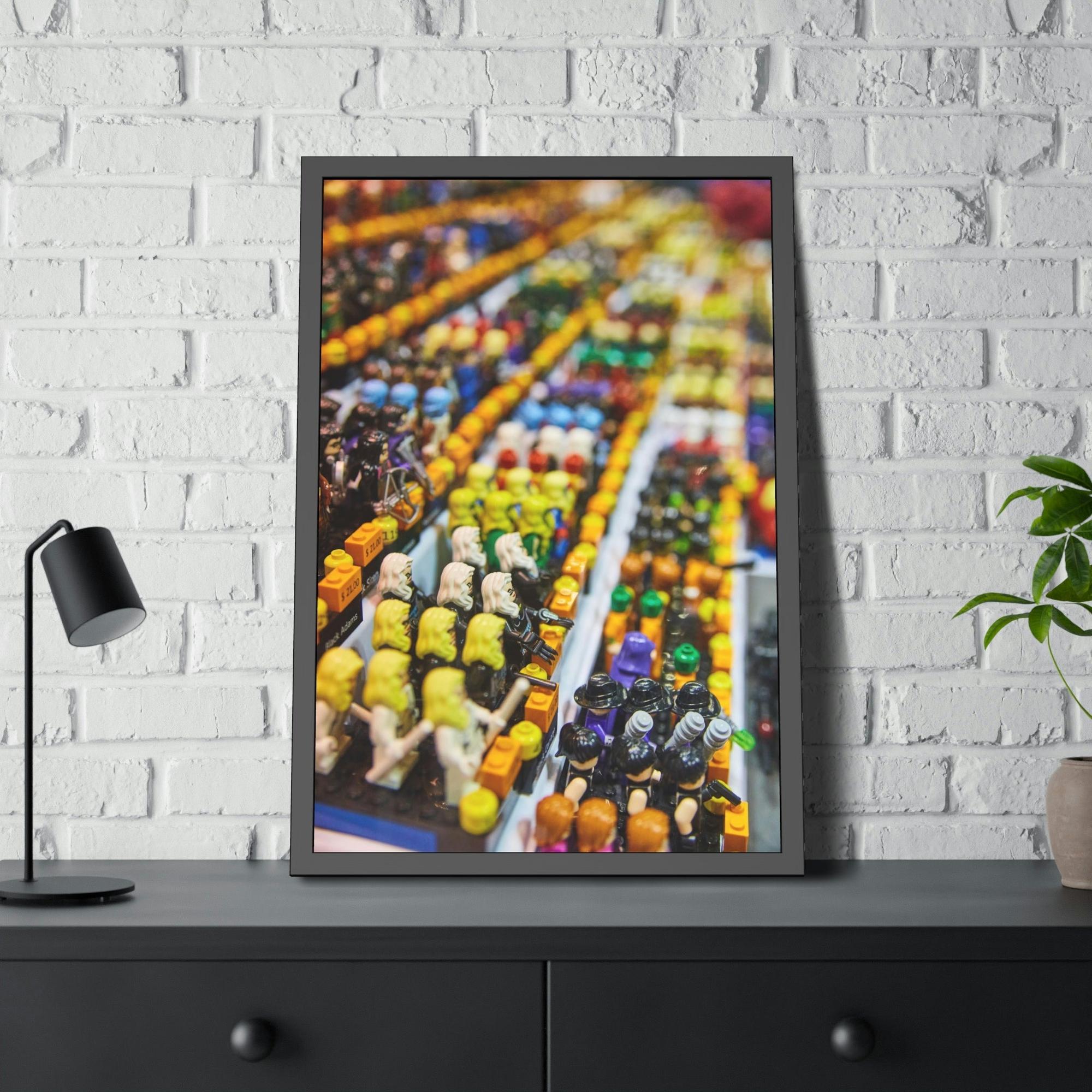 undefined Lego Adventures: Framed Canvas and Print of Lego Themed Worlds
