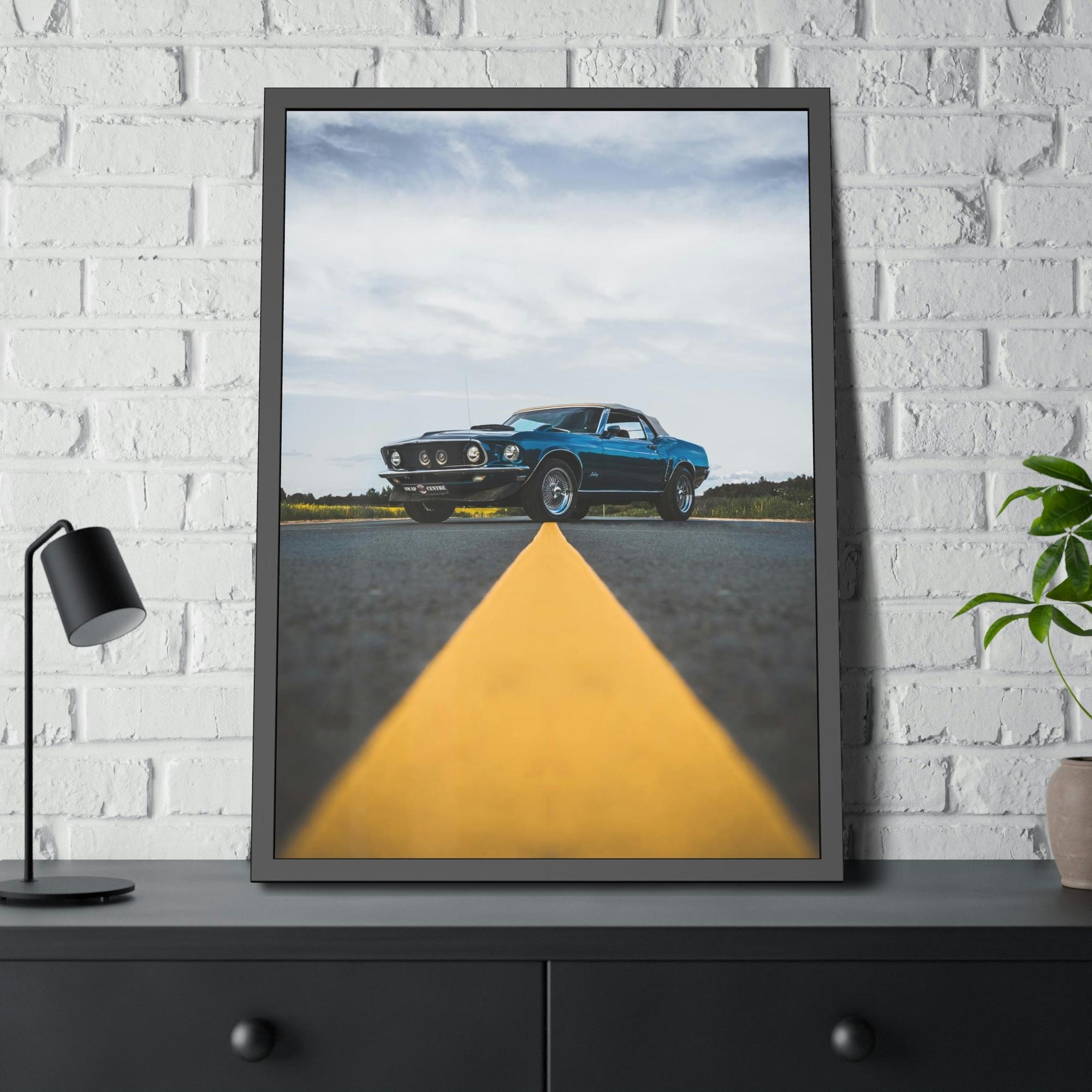 Mustang The Power of Mustang: Striking Wall Art on Natural Canvas & Poster