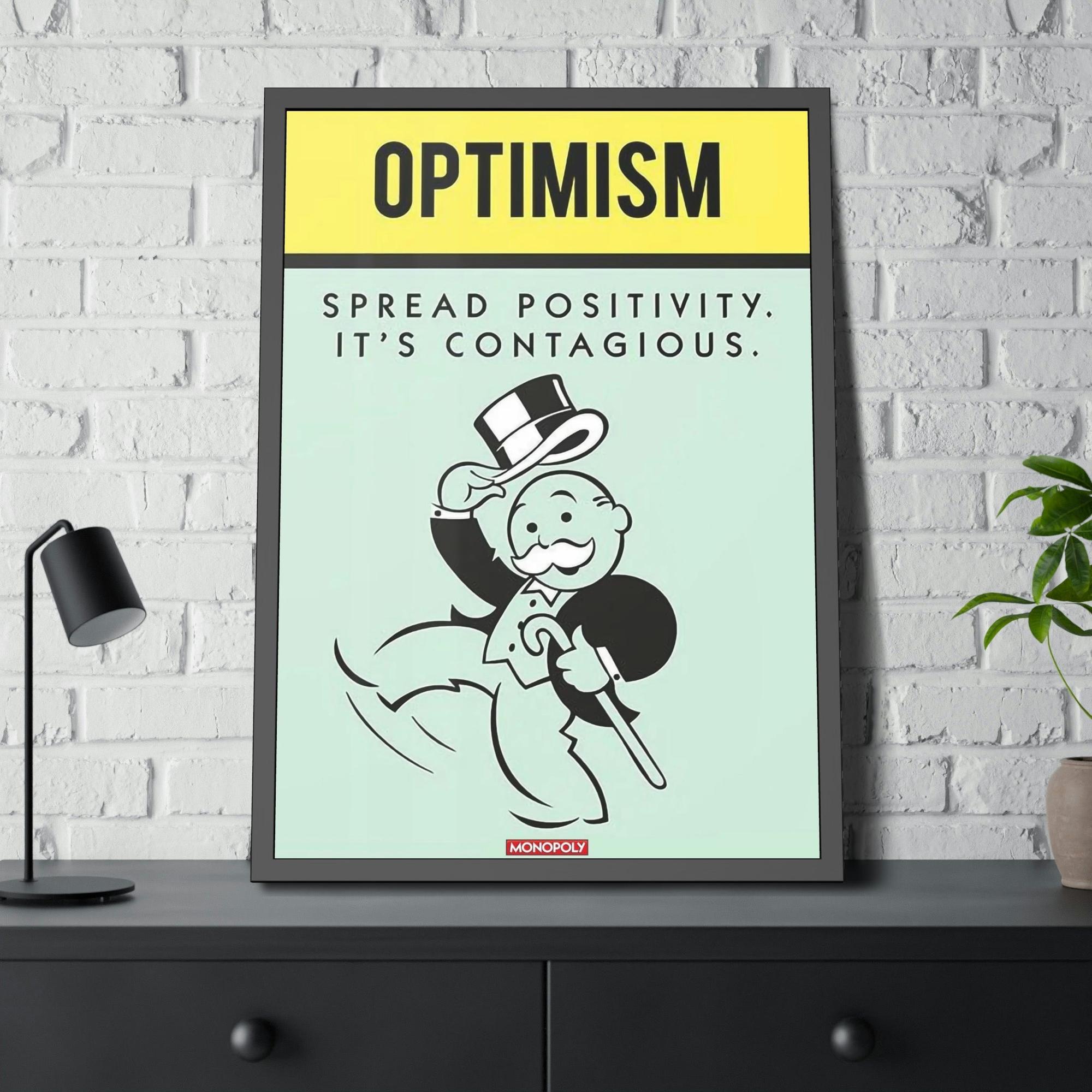 Monopoly & Motivation Colorful and Inspiring: Alec Monopoly's Quote Canvas and Poster Print