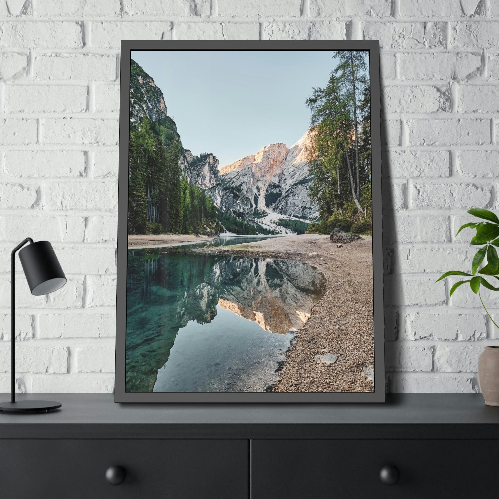 Lakes And Rivers Blissful Waterways: Artful Canvas and Poster Print of Lakes and Rivers