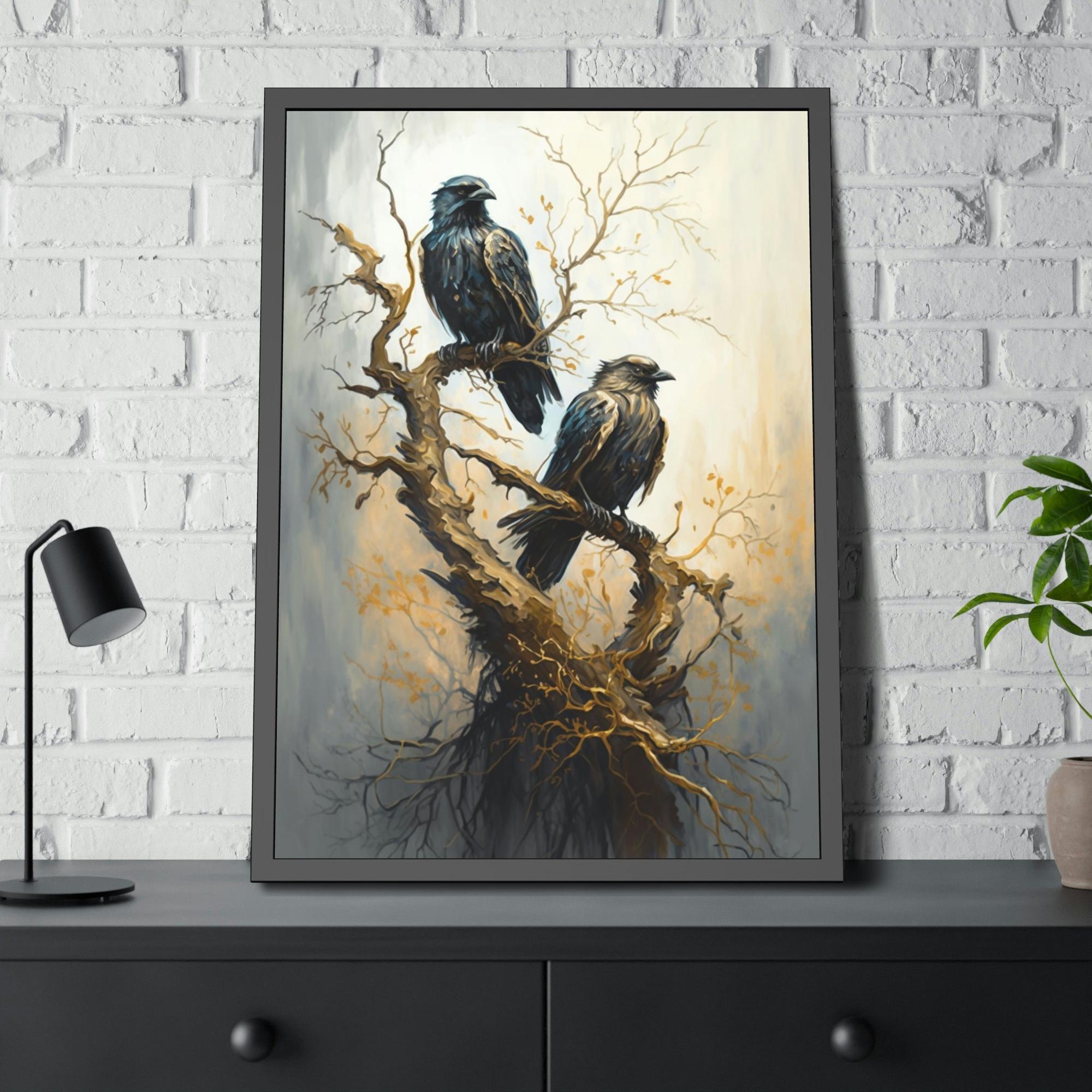 Ravens A Gathering of Ravens: A Mystical Forest Scene