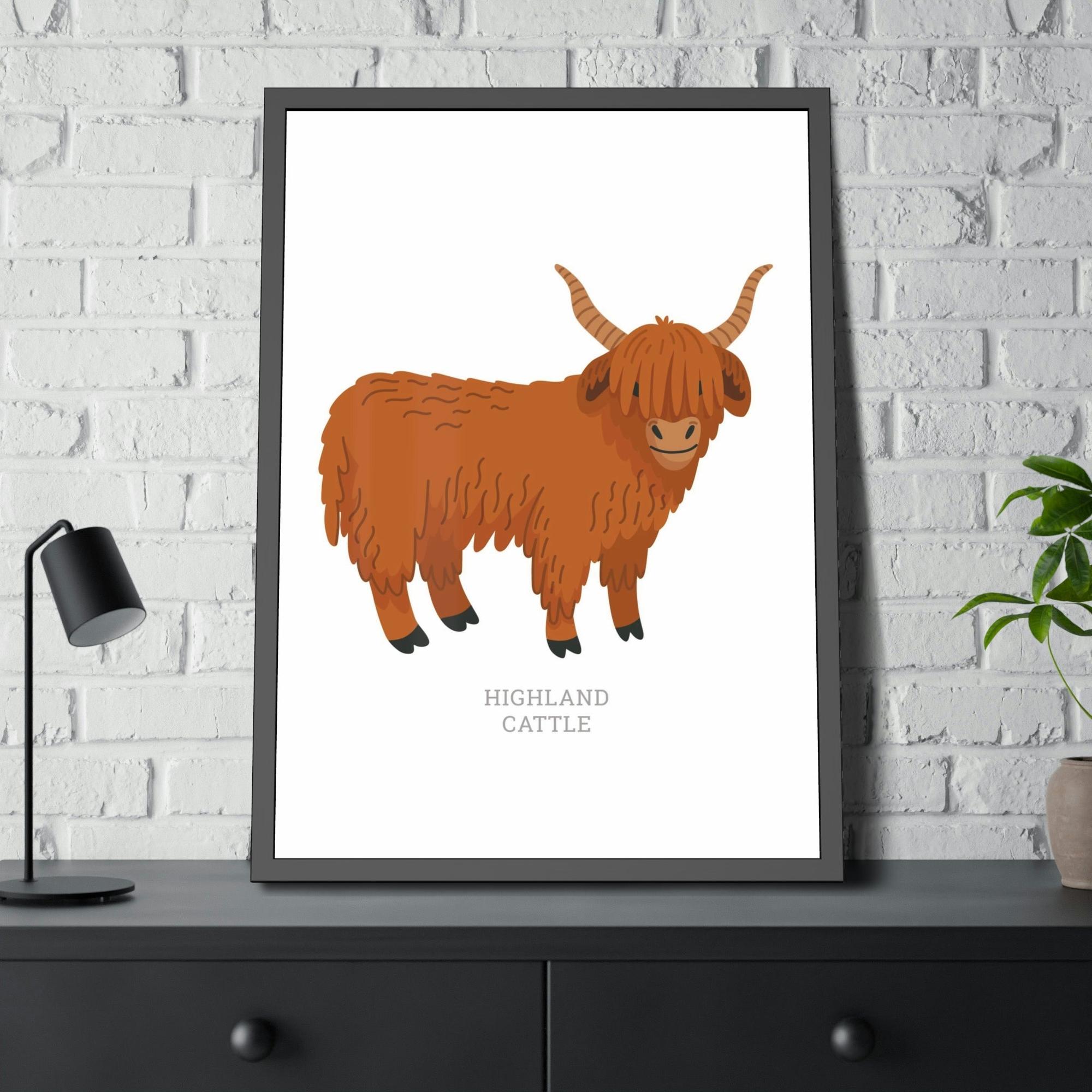 Cows Tranquil Grazing: Cow Art a Calming Wall Art Addition to Any Space