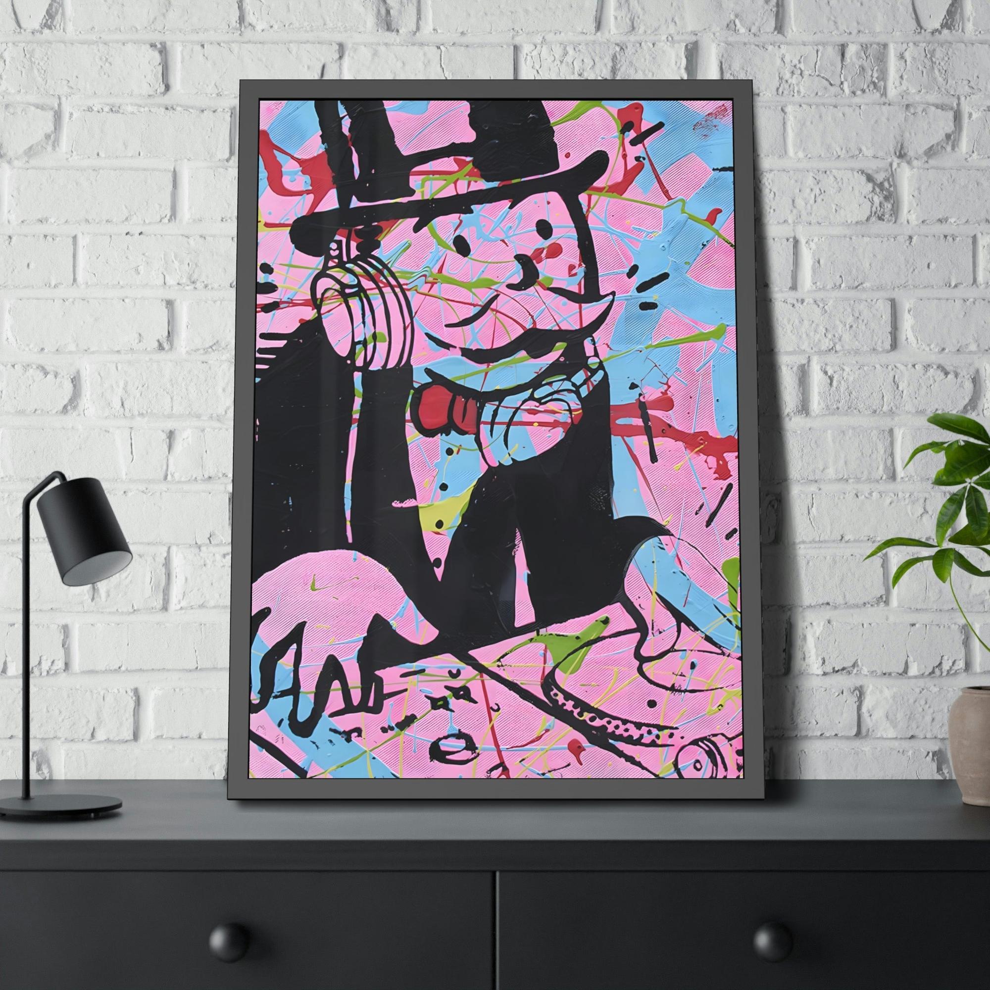 Monopoly & Motivation Pop Art Icon: Eye-Catching Wall Art Prints of Alec Monopoly's Iconic Graffiti Style on Natural Canva