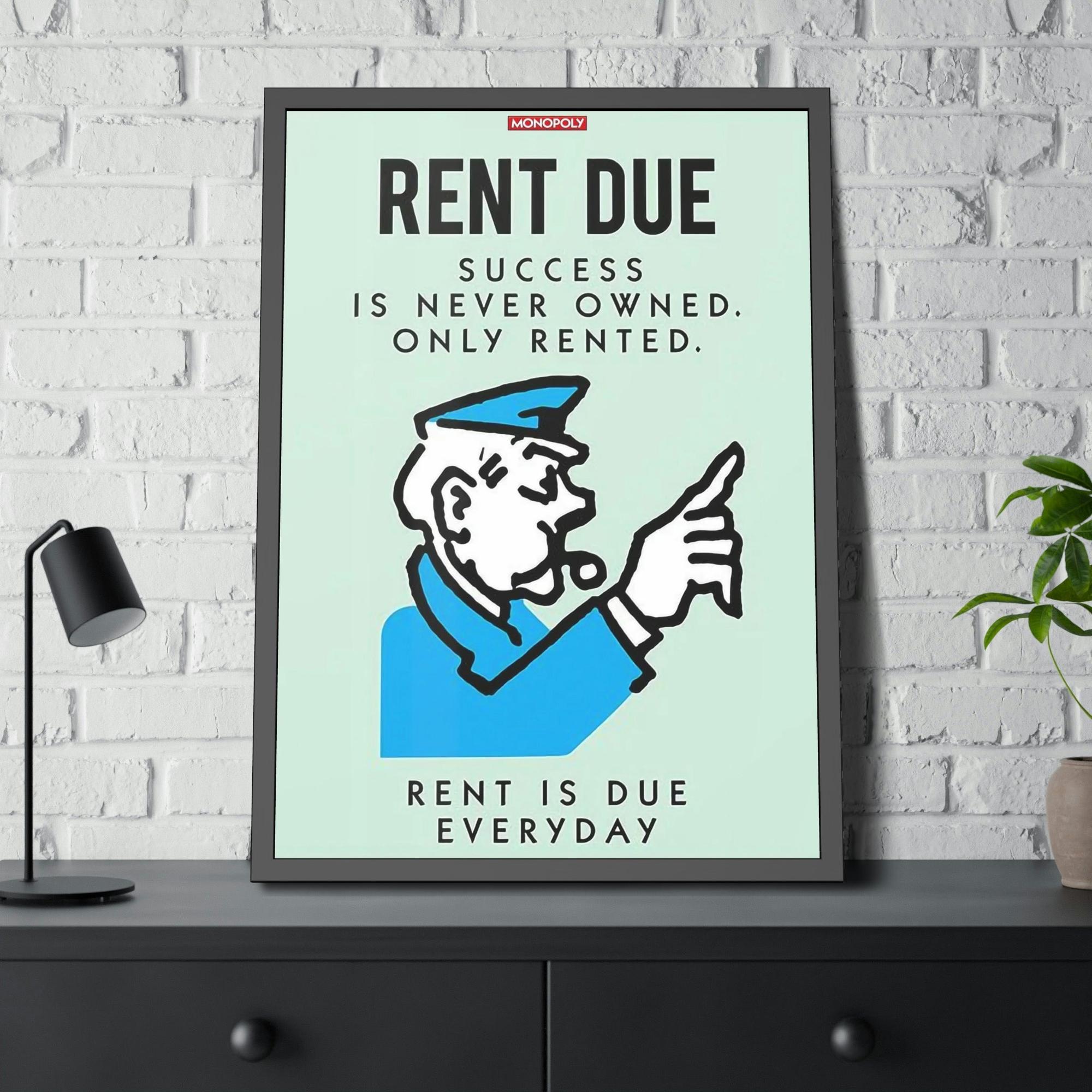 Monopoly & Motivation Money Meets Inspiration: Alec Monopoly's Quote Art on High-Quality Canvas