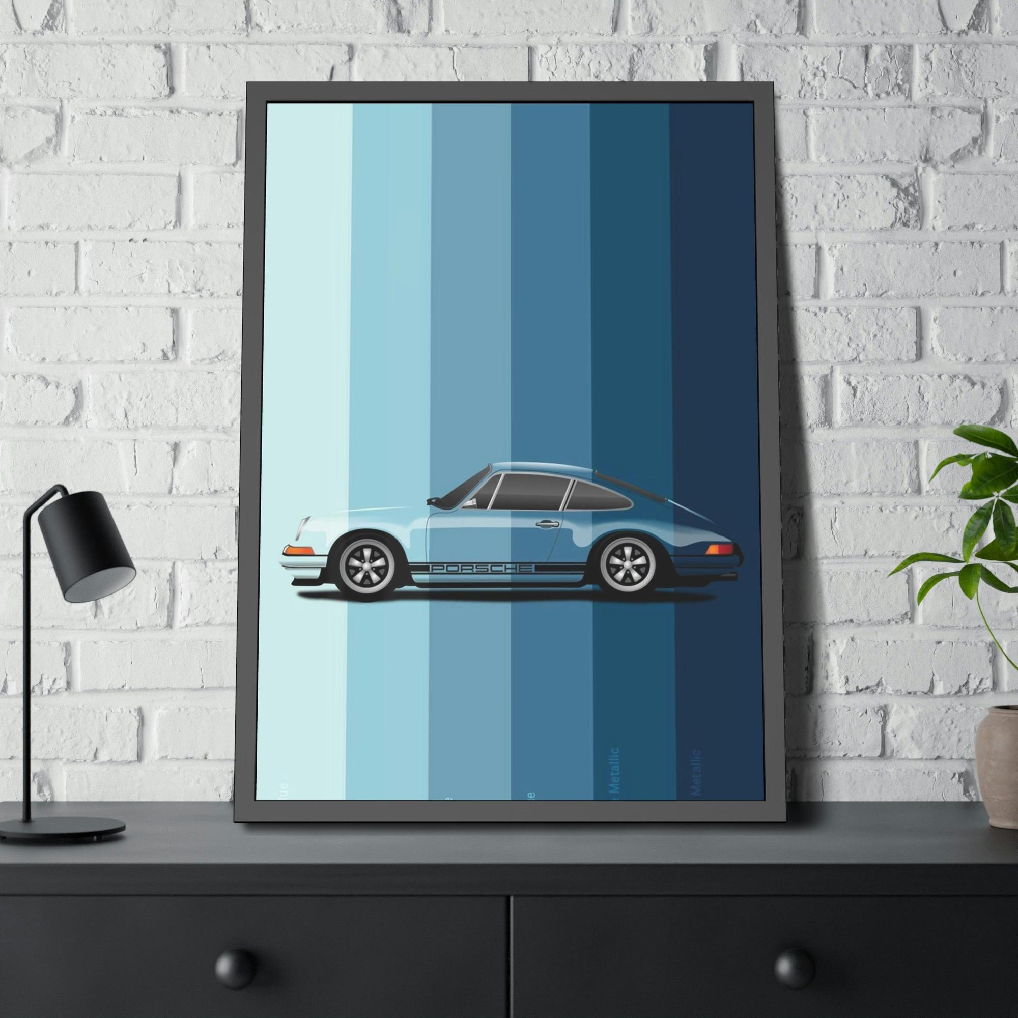 Porsche Porsche Evolution: Timeless Wall Decor on a Framed Canvas & Poster