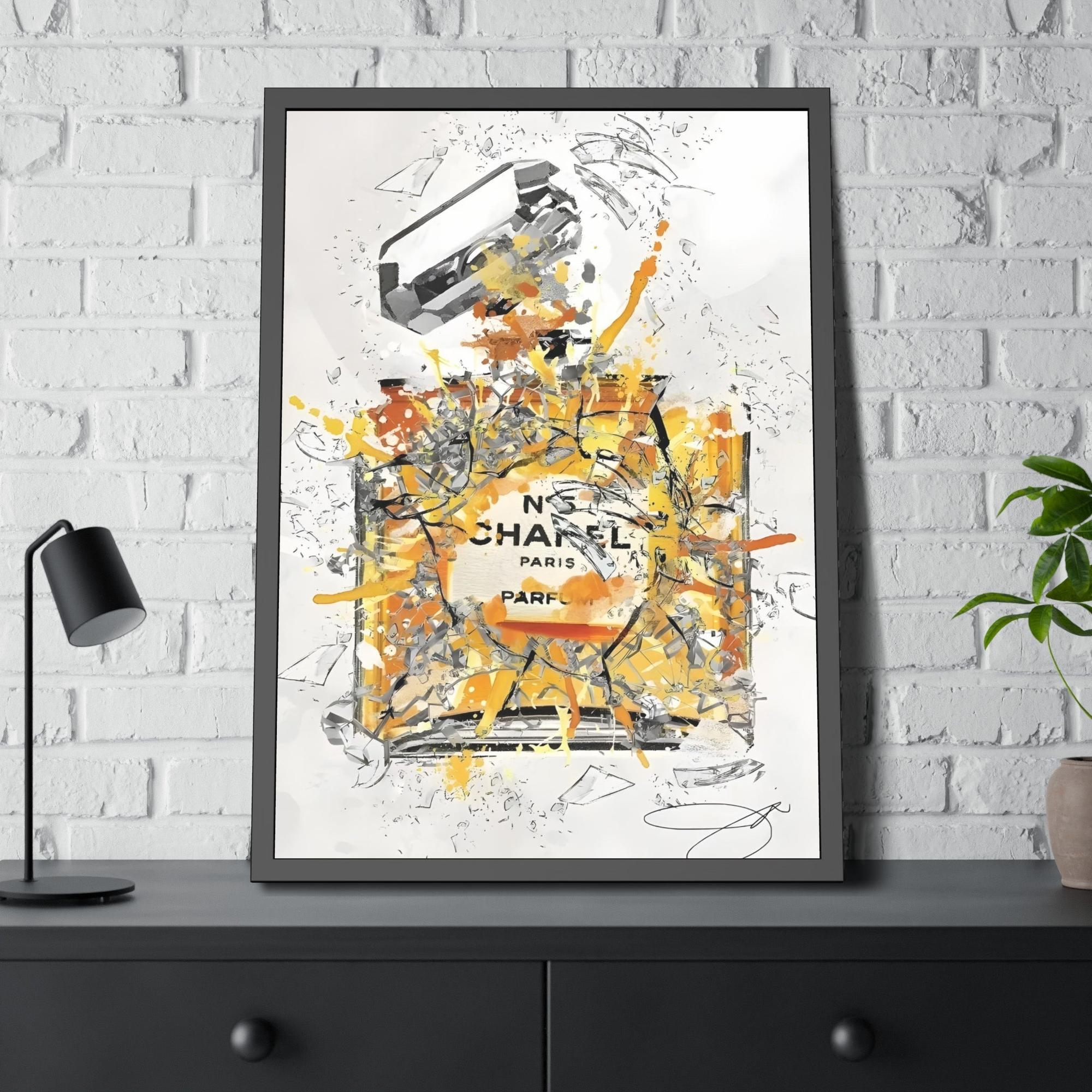 Chanel Chic Affair: Framed Canvas Wall Art with Chanel Inspiration