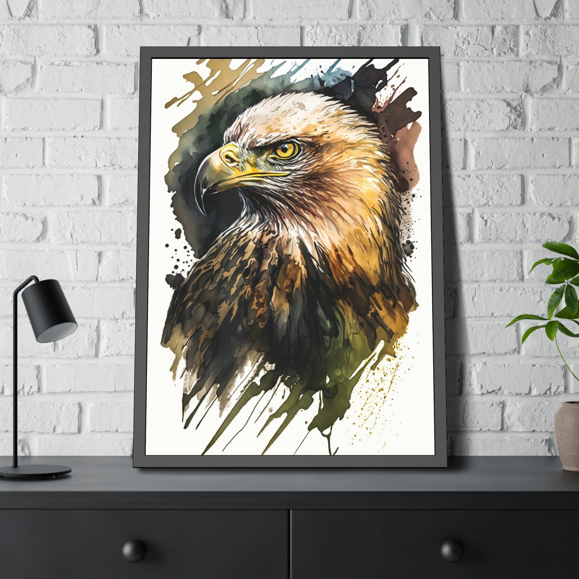 Eagles Eagle's Gaze: Poster & Canvas Capturing the Intensity of these Regal Birds