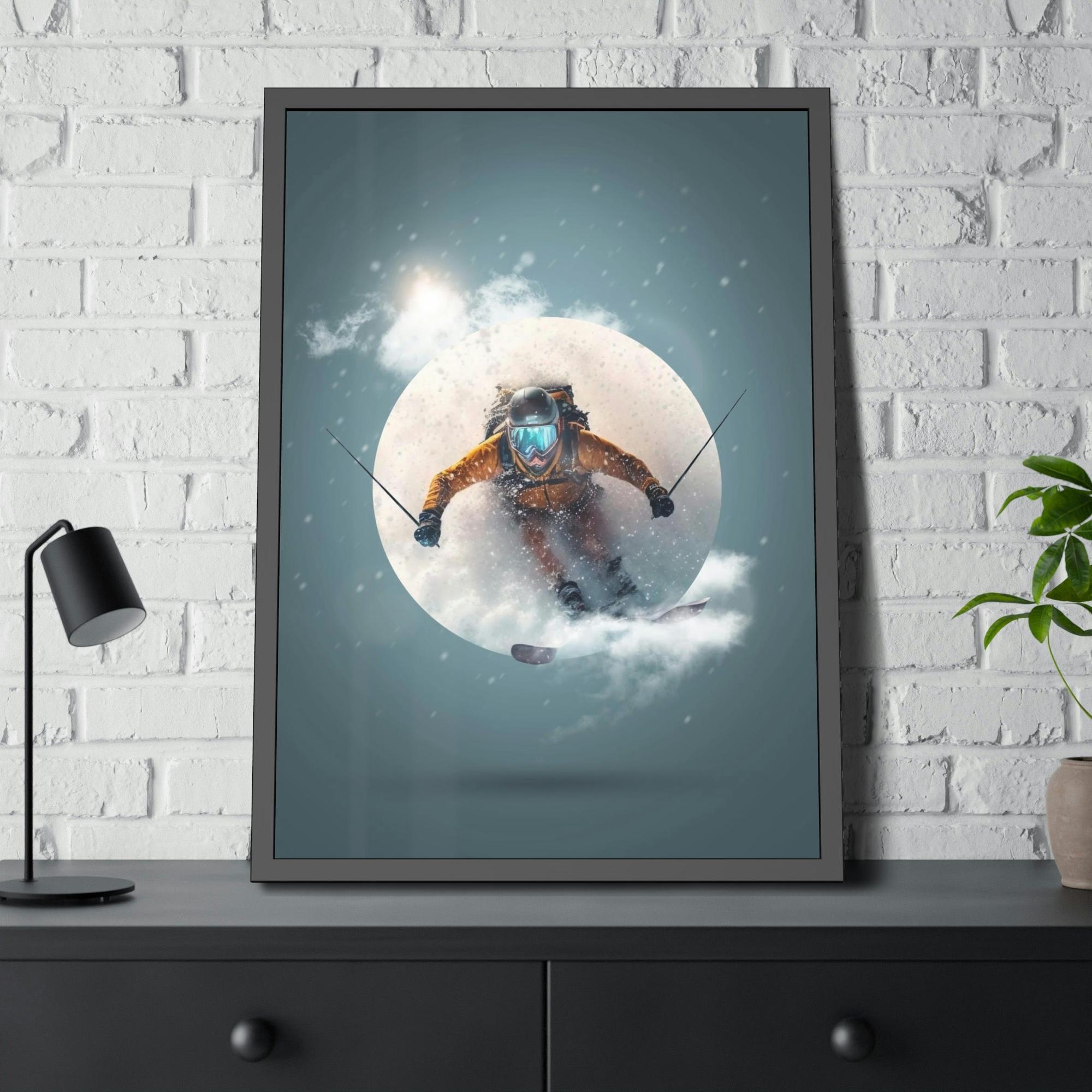 Skiing Powder Paradise: An Energetic Skiing Composition