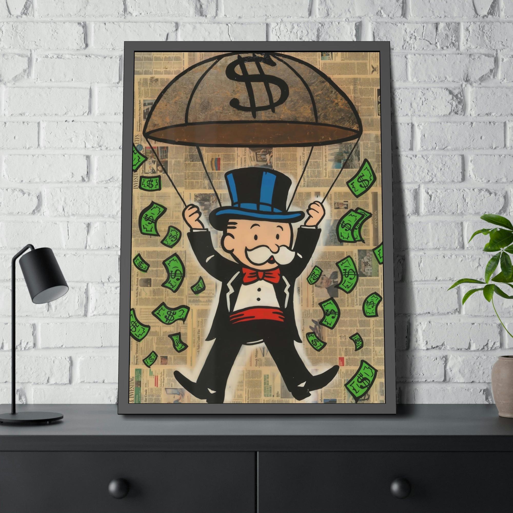 Monopoly & Motivation Monopoly Money: Canvas Art and Poster Prints Featuring Alec Monopoly's Iconic Style