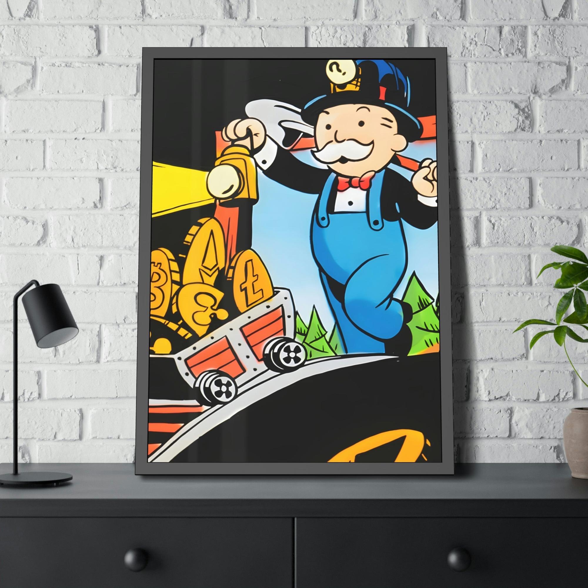Monopoly & Motivation Making Money Moves: Alec Monopoly's Money-Themed Art in Poster and Canvas