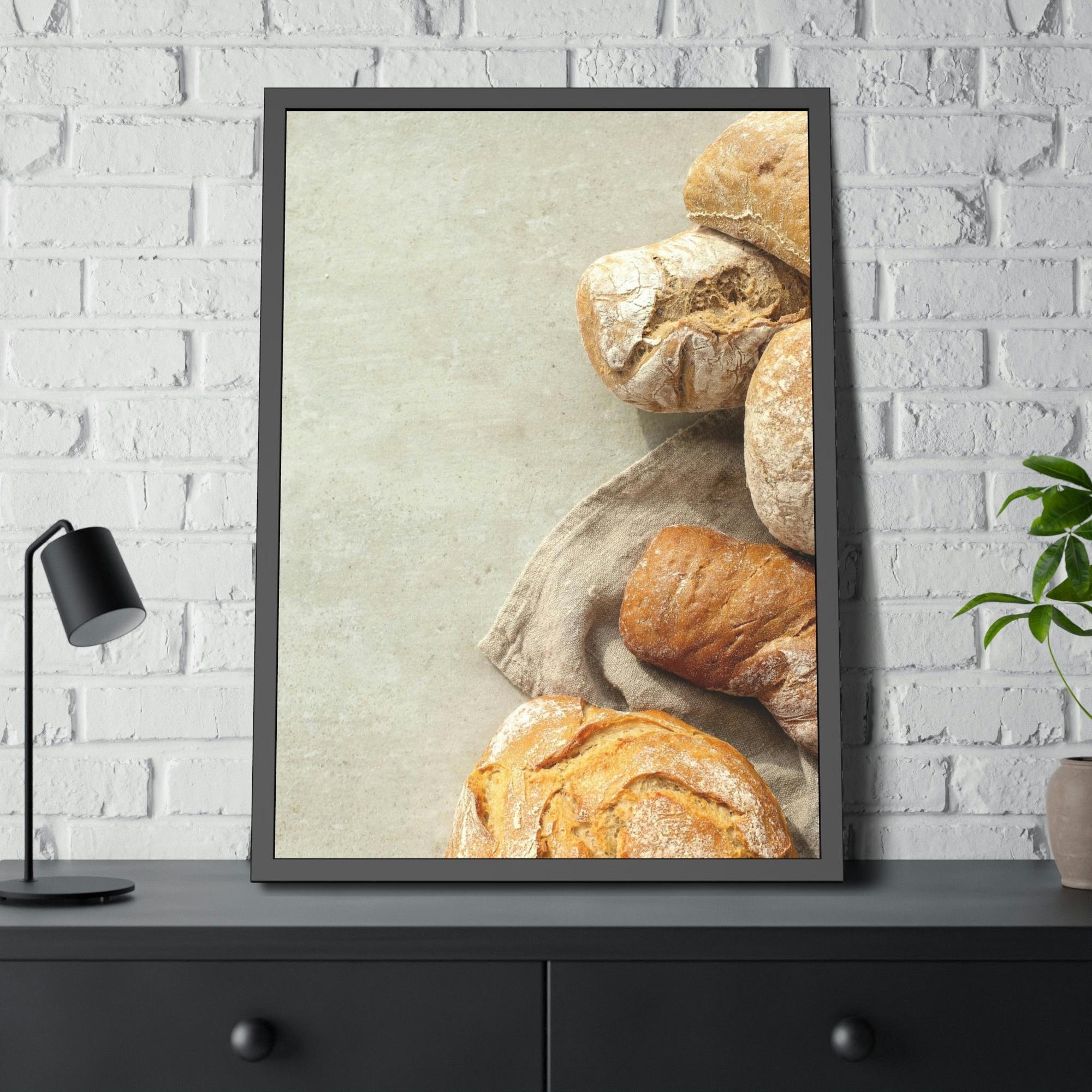 Bread Bread Aroma Delight: Poster and Print on Canvas with Rich Bakery Scene