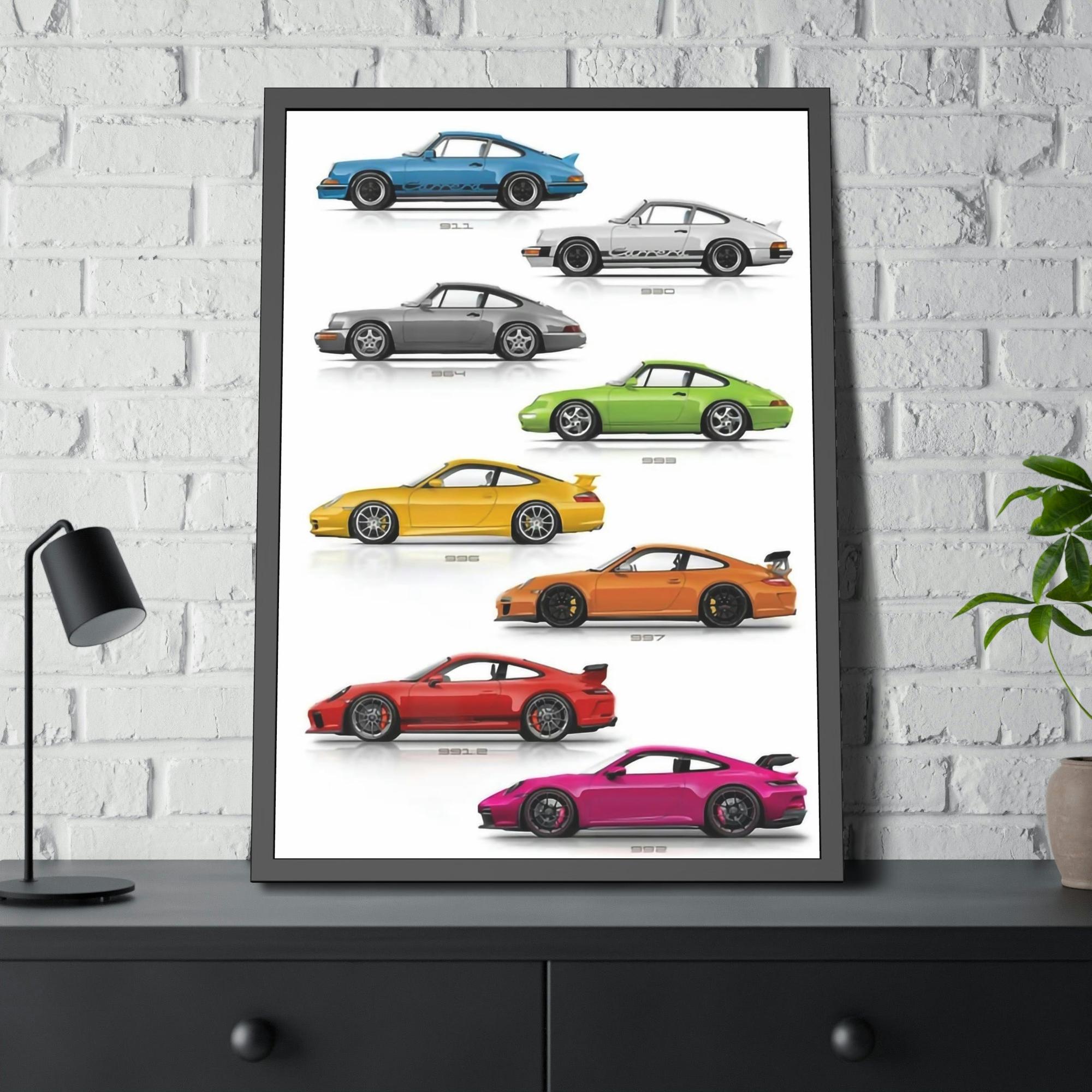 Porsche The Porsche Lifestyle: Wall Art on Natural Canvas for Luxury Living Spaces
