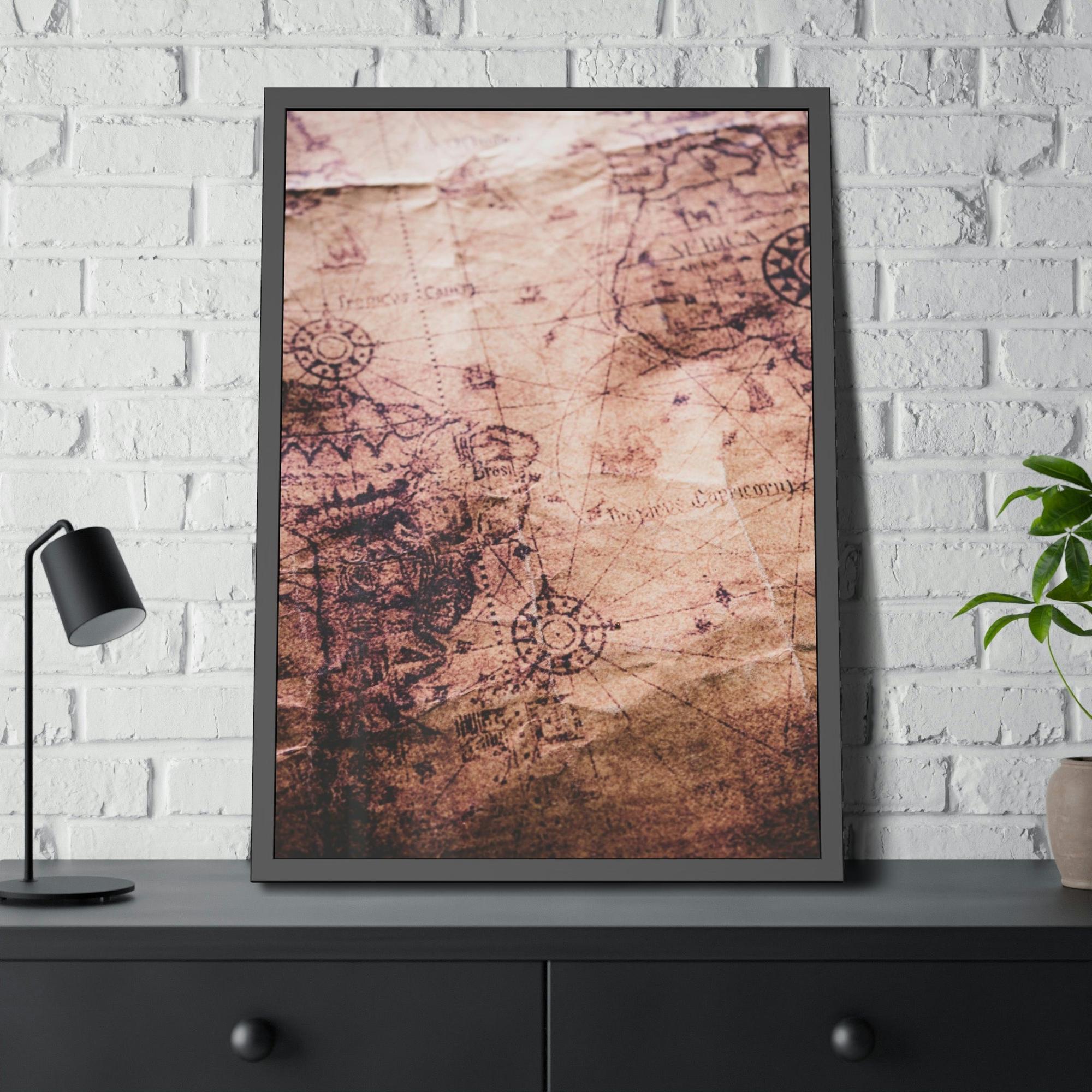 Vintage Maps Historical Hues: A Painting of Vintage Maps as a Palette of Time