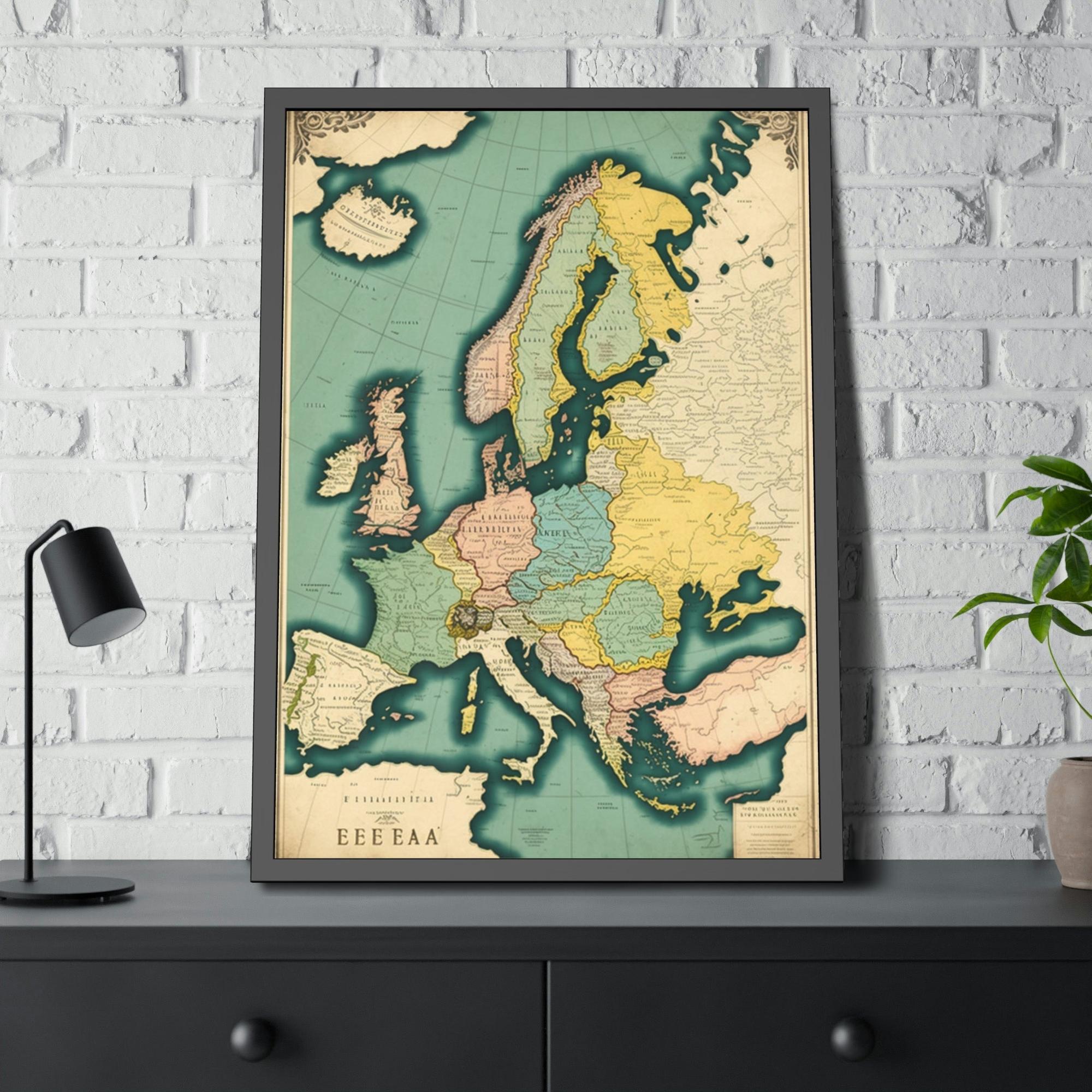 Vintage Maps Vintage Visions: A Painting of Vintage Maps as a Window to the Past