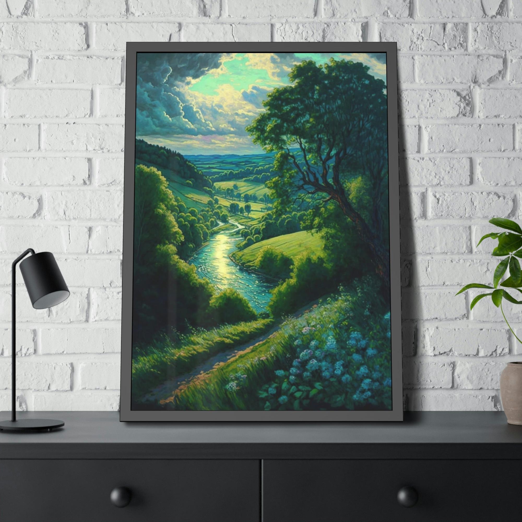 Lakes And Rivers Tranquil Waterscapes: Lakes and Rivers on Canvas and Framed Poster Art
