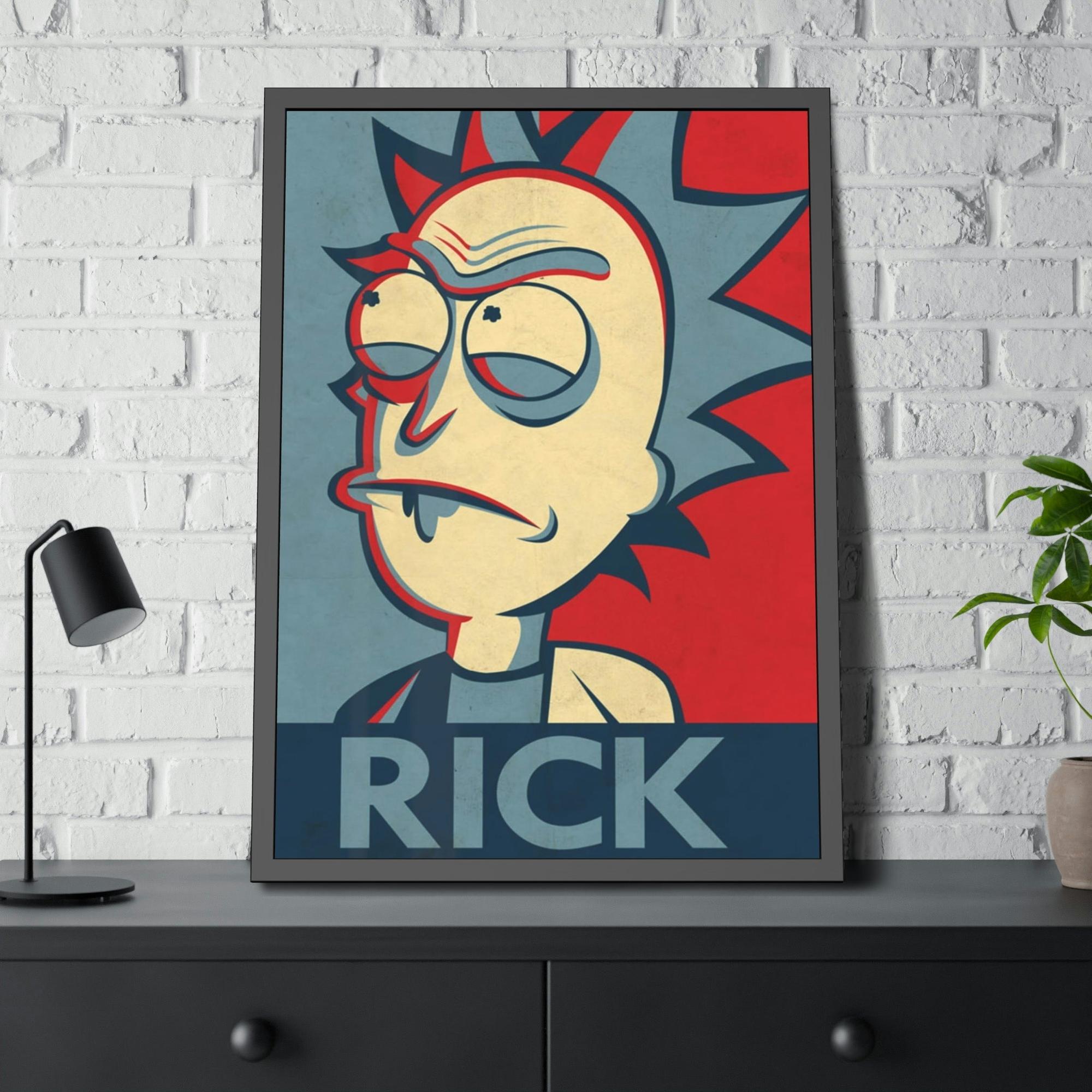Rick And Morty Art Unpredictable Genius: Rick and Morty Art Print on Canvas for Admirers of the Enigmatic Character