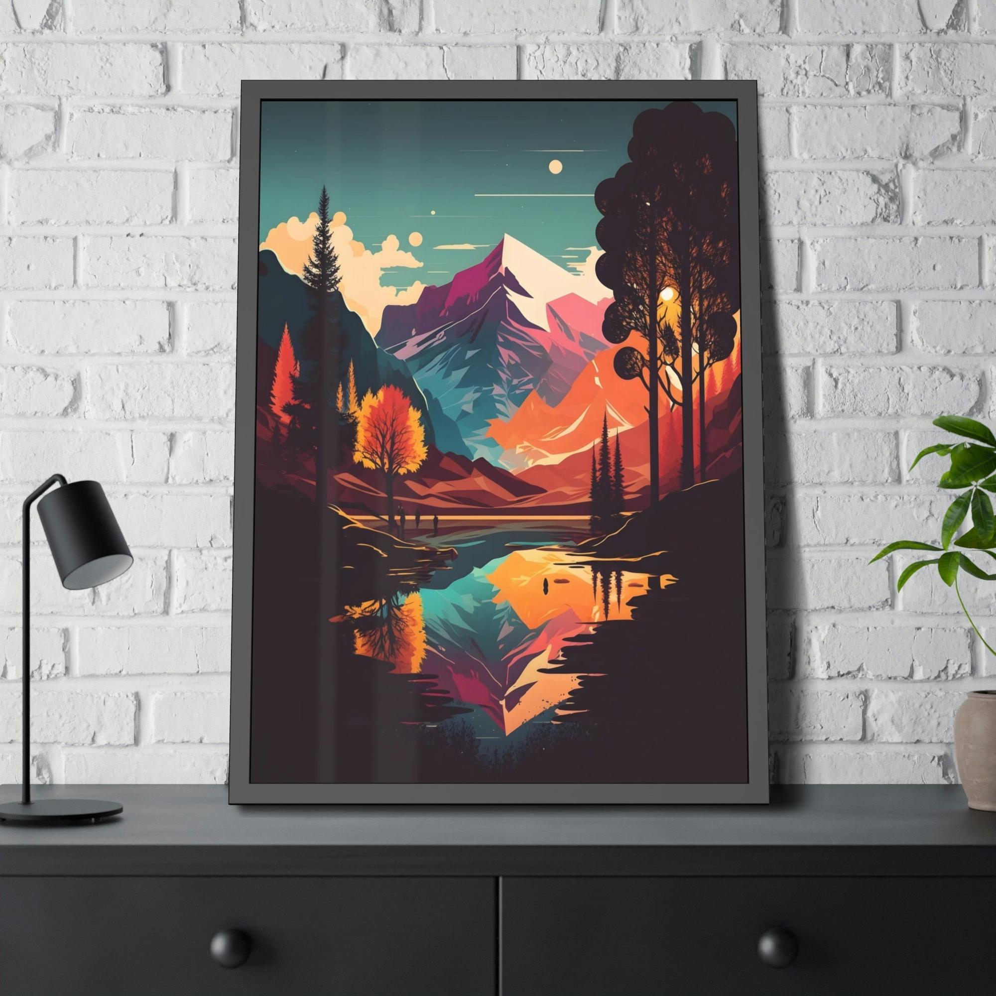 Lakes And Rivers The Magic of Lakes and Rivers: Natural Canvas Wall Art of Enchanting Scenery