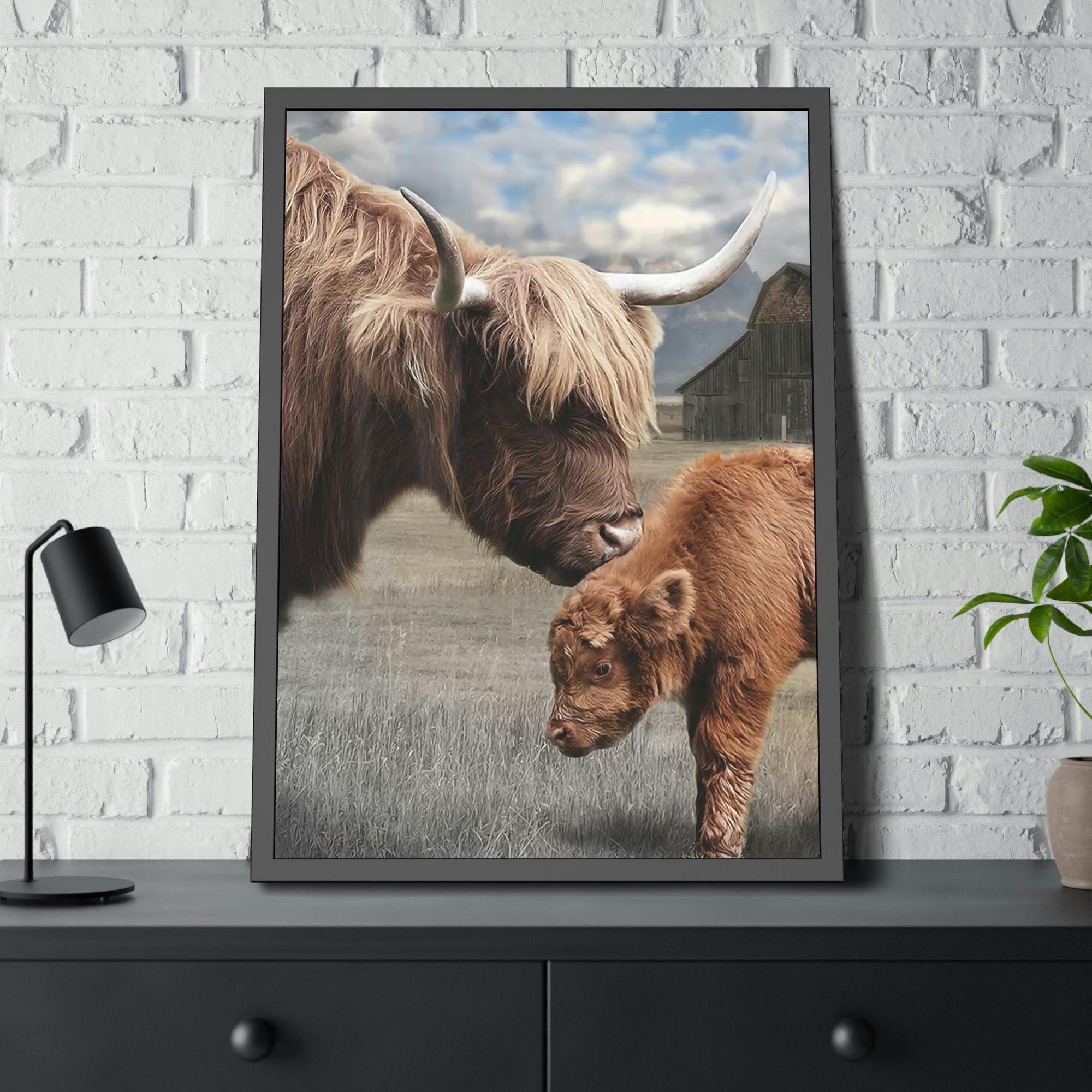 Highland Cow Highland Cow | Shaggy Cows Art — Pixoram