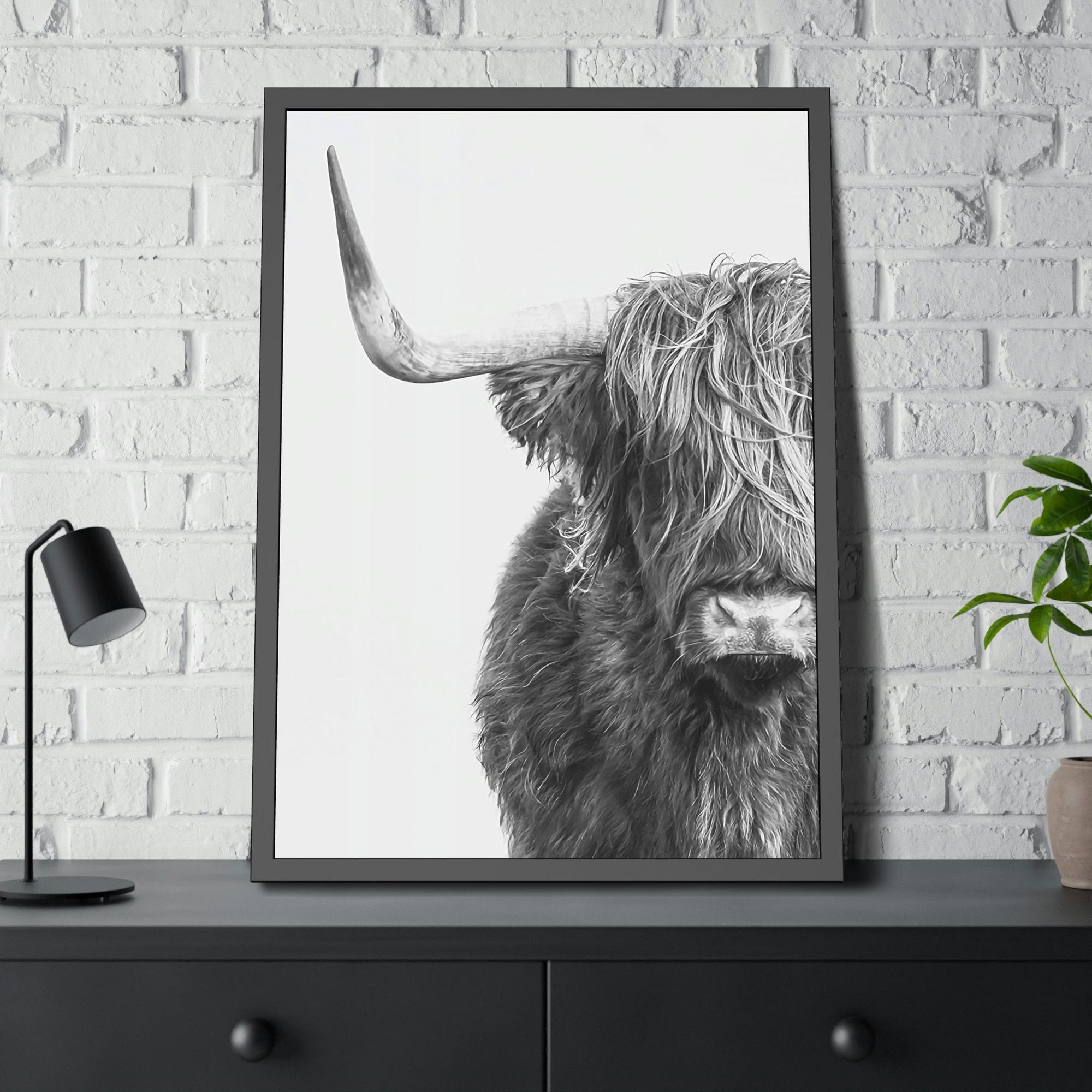 Highland Cow Highland Cow | Black & White Art | Animal Art — Pixoram