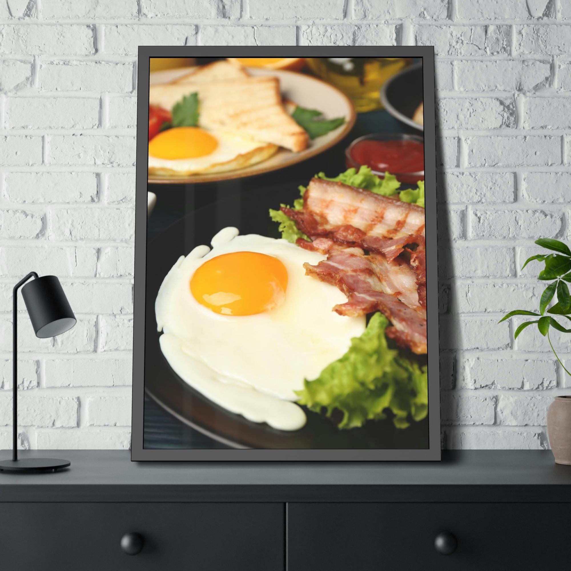Breakfast Breakfast Bliss: Canvas Print of a Relaxing Morning Moment