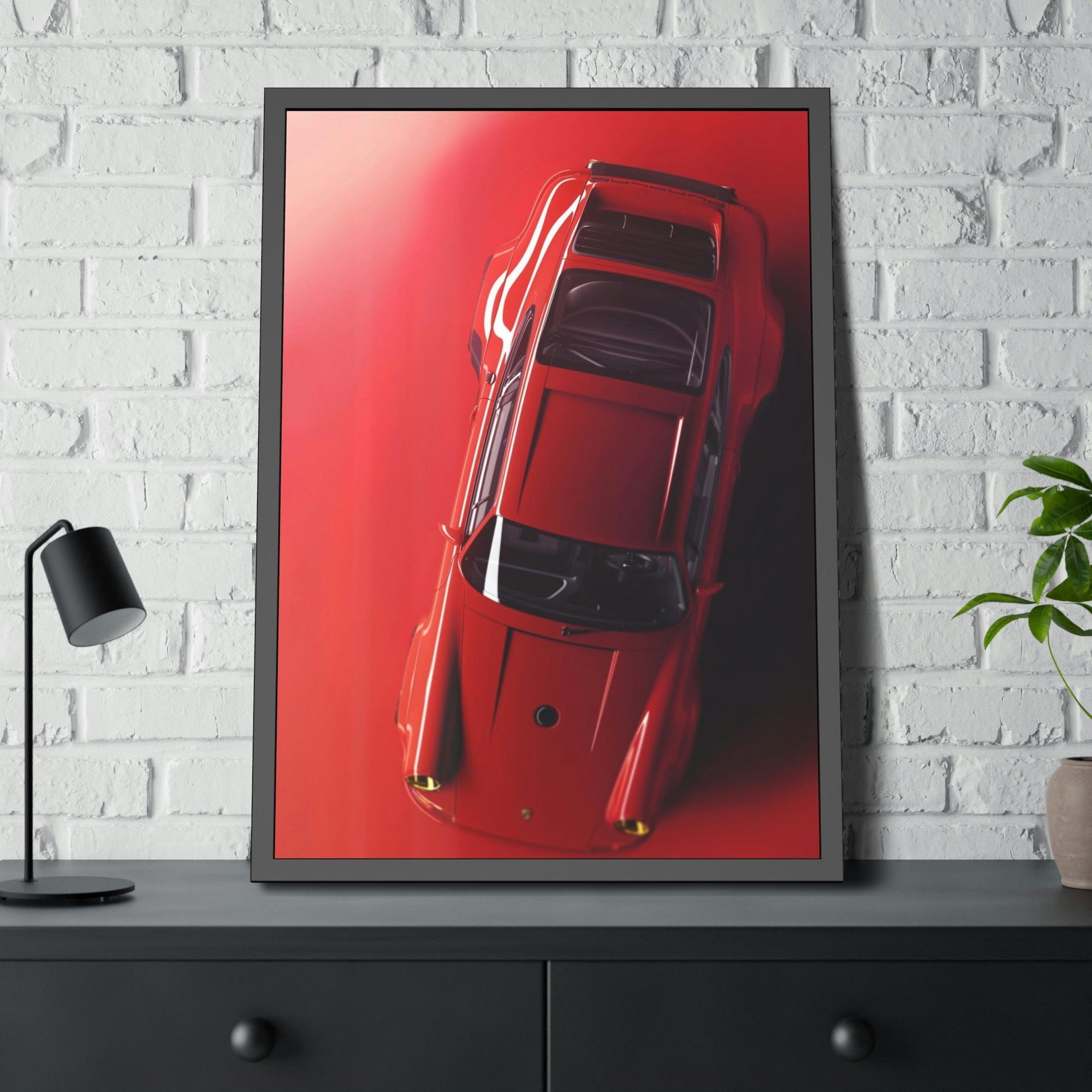Porsche Red Hot Ride: A Canvas & Poster Print of a Stunning Red Porsche