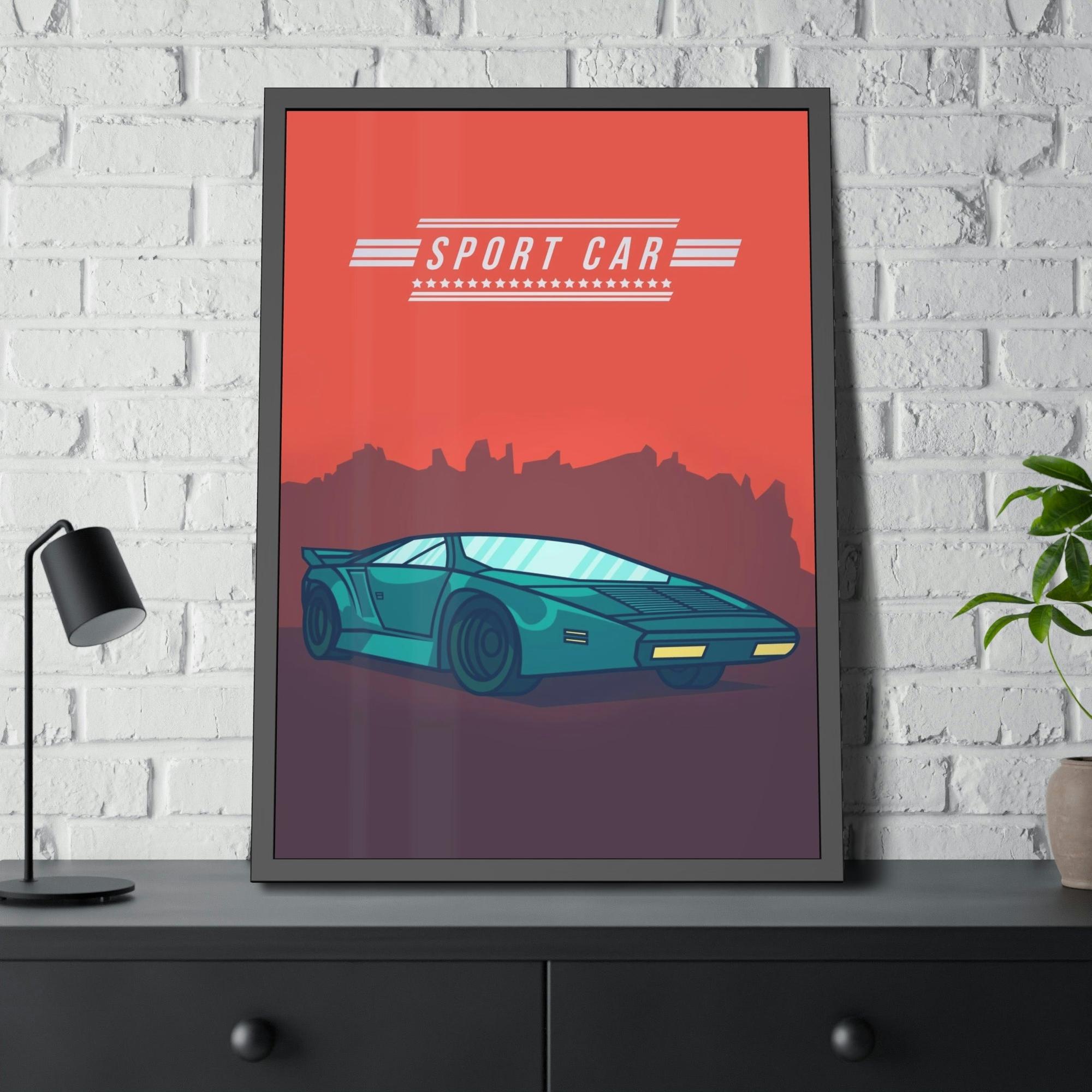 Lamborghini Sport Car Wall Art: Lamborghini Framed Poster & Canvas Print