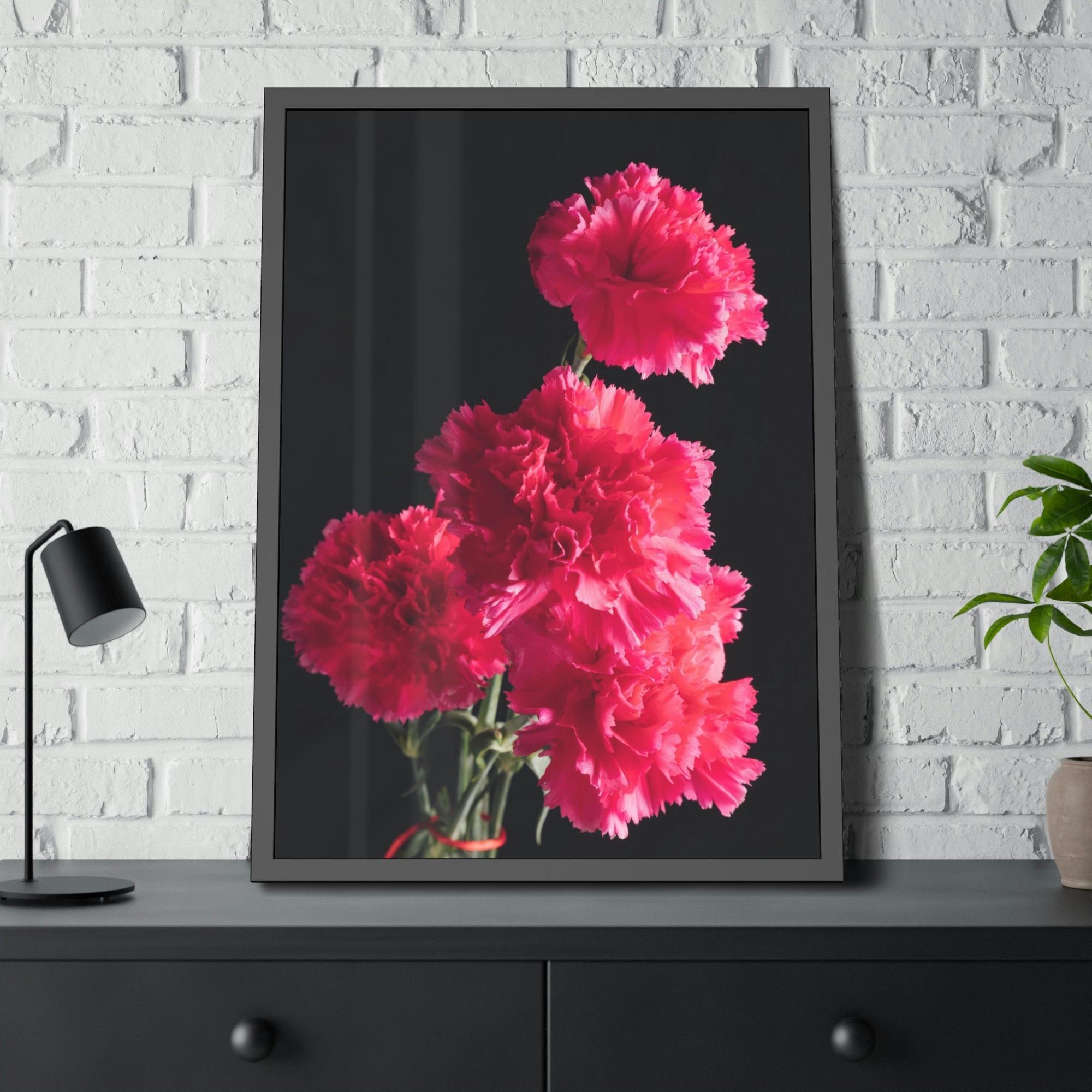 Caribbean Beach Blooming Beauty: Natural Canvas and Art Prints of Carnations for Your Home