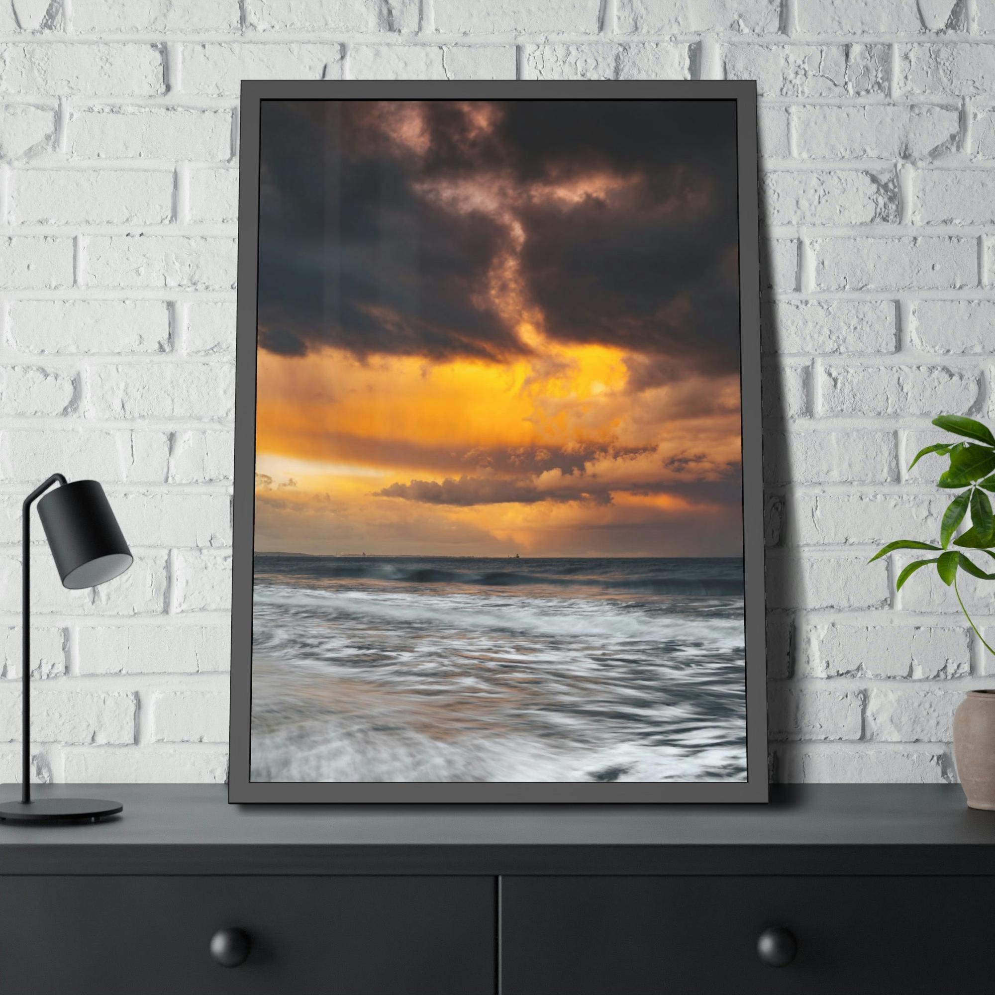 Beaches Ocean Waves: Natural Canvas Print of Beach Landscape
