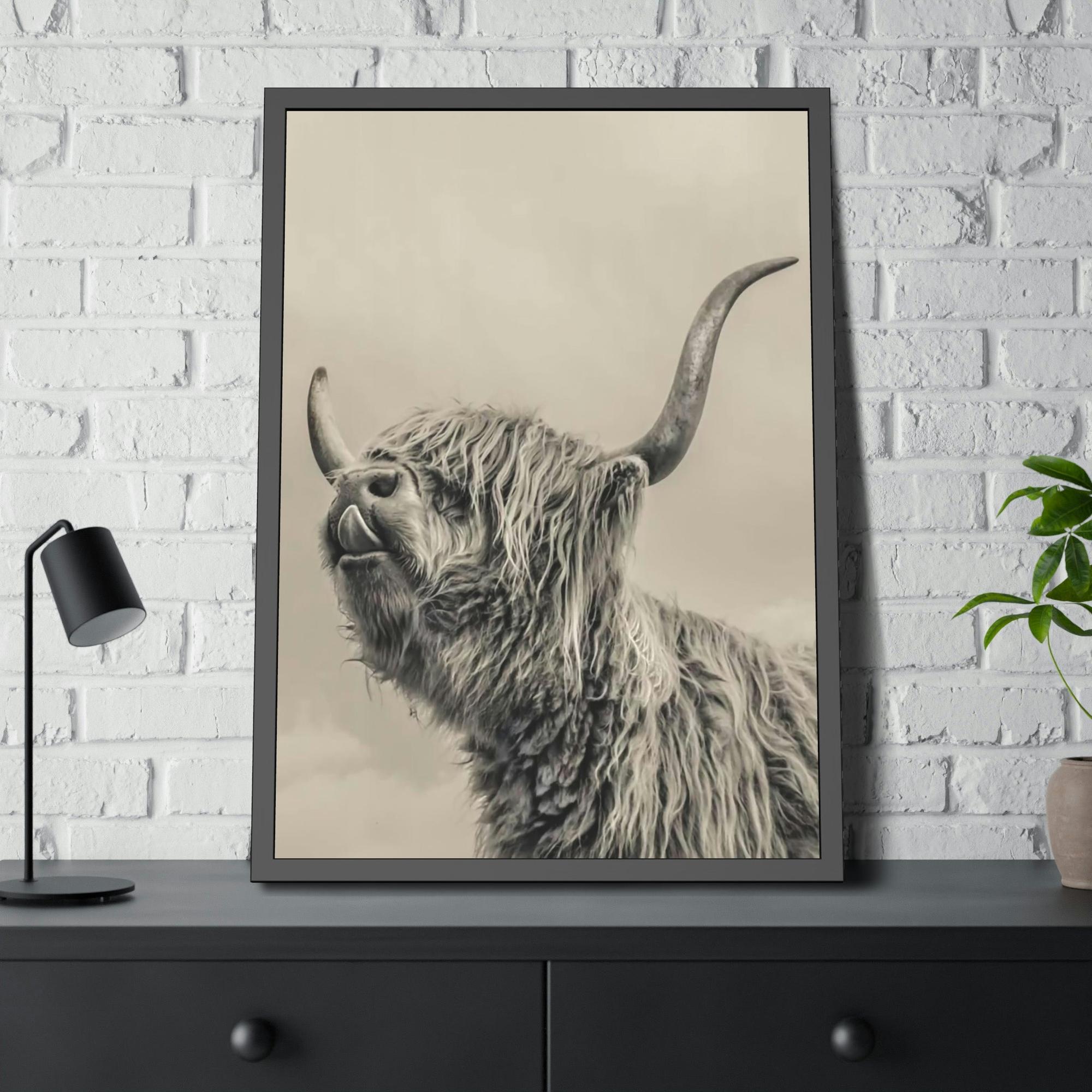 Highland Cow Highland Cow Canvas Wall Art | Wool Cattle | Art Canvas — Pixoram