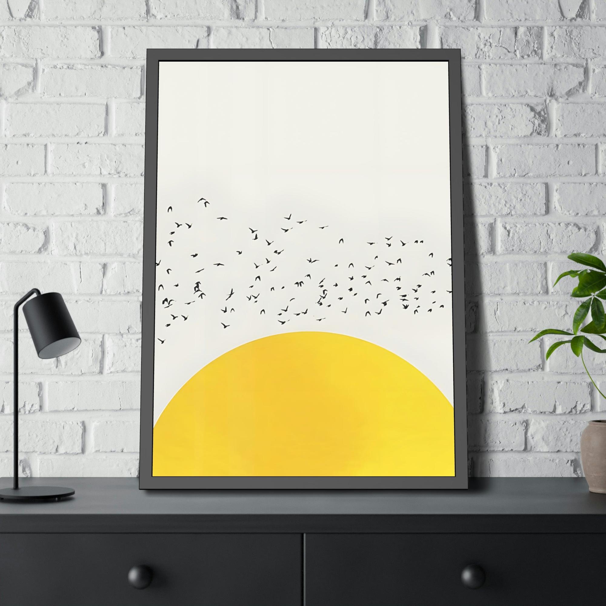Yellow Yellow Symphony: An Elegant and Beautiful Canvas Art Print and Framed Poster of Yellow Color