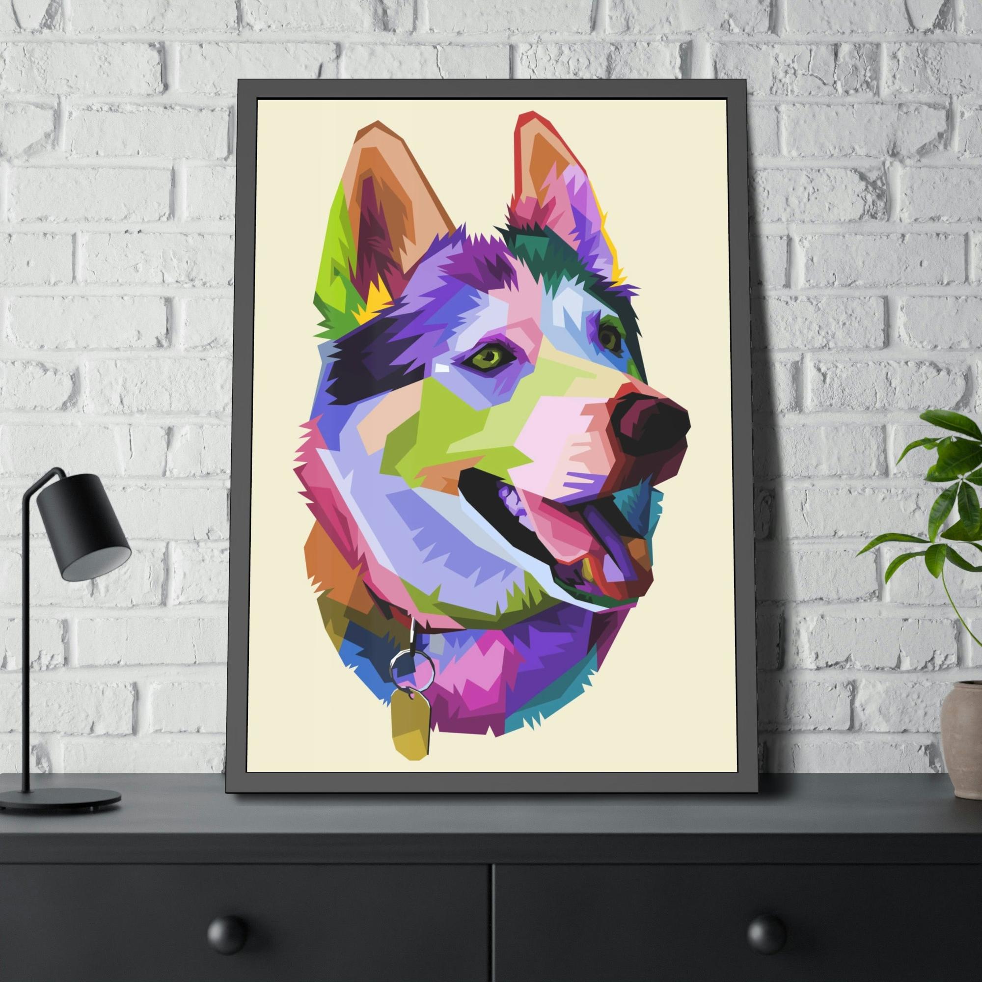 Dogs Loyal Companion: Natural Canvas & Poster Wall Art of a Devoted Dog