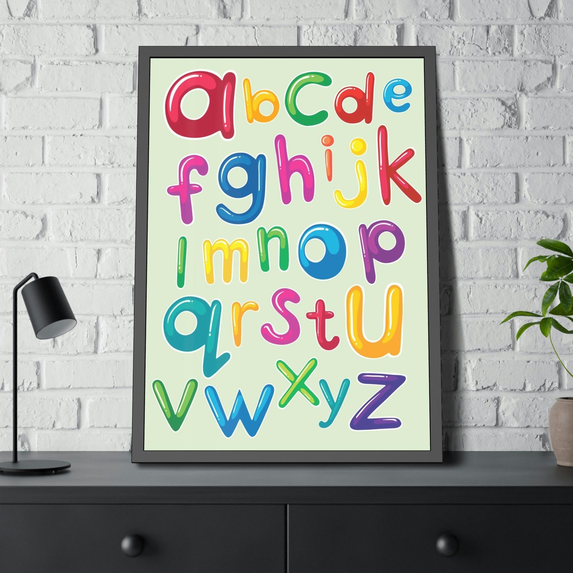 For Kids Fun and Whimsical: Colorful Framed Canvas and Posters for Kids' Rooms