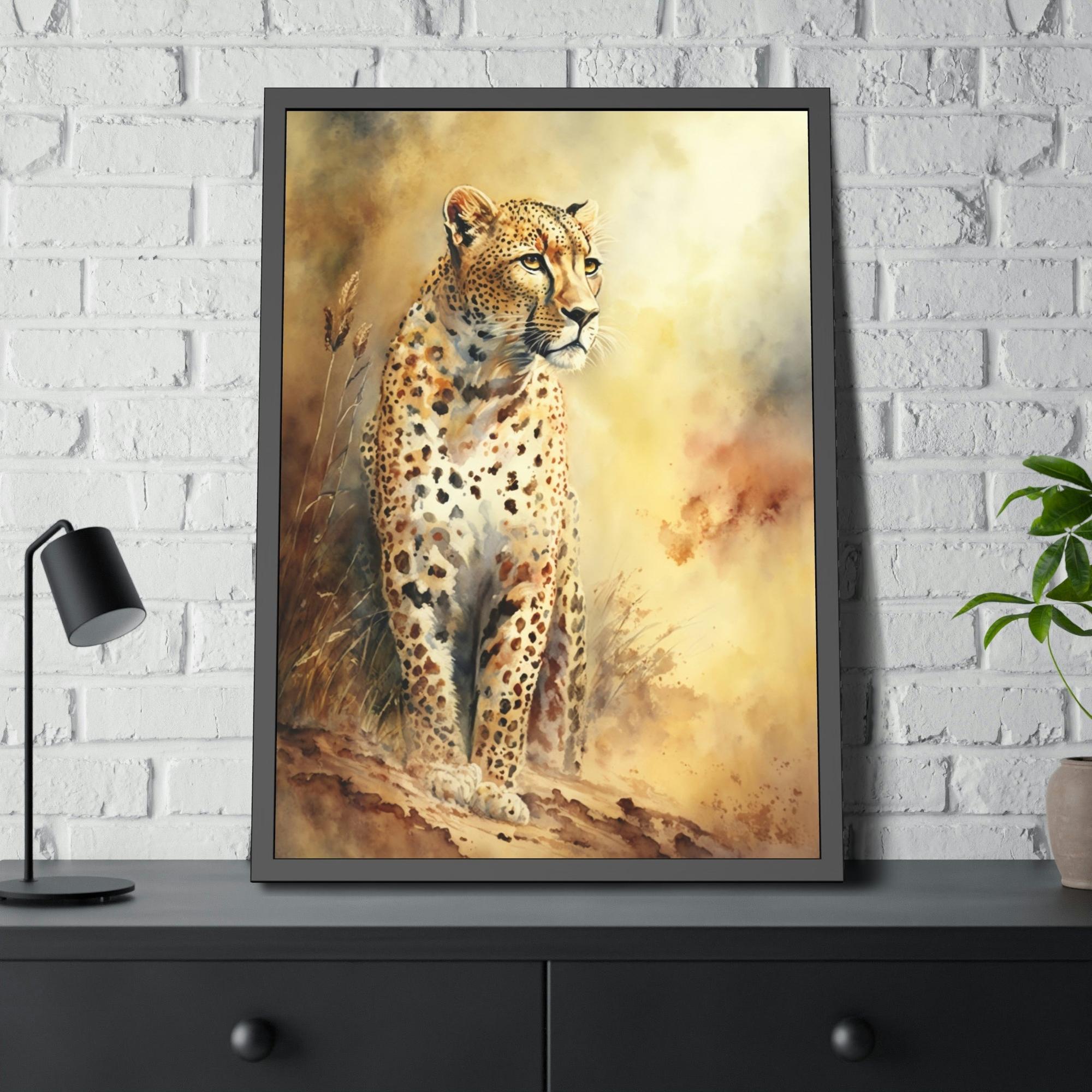 undefined Untamed Beauty: Cheetah in Natural Canvas Wall Art