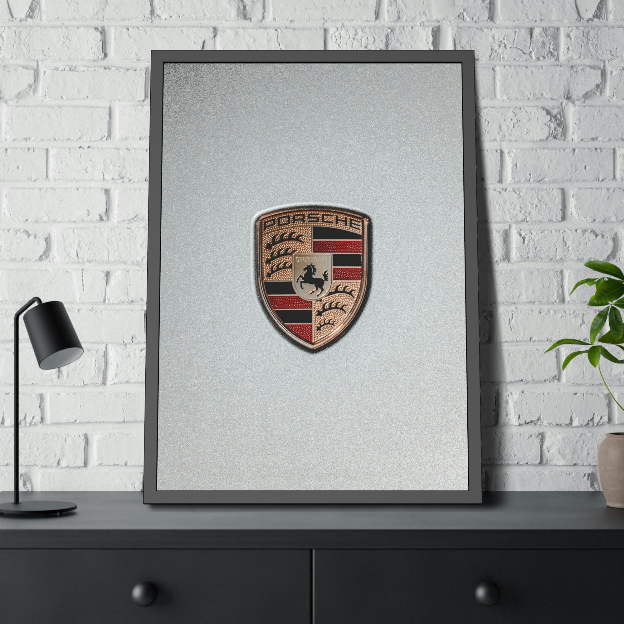 Porsche Timeless Porsche Logo: A Stunning Art Piece on Natural Canvas & Poster