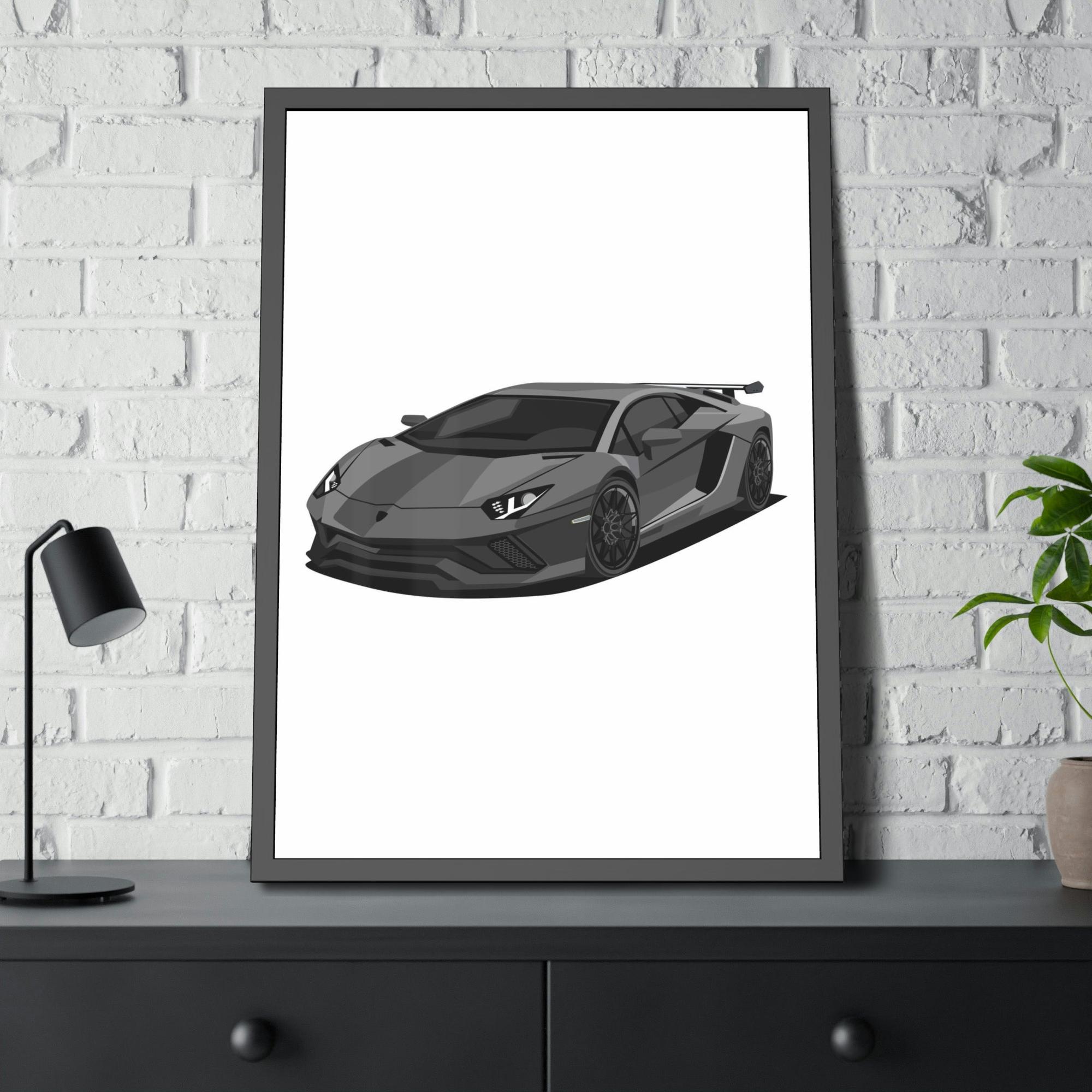 Lamborghini Supercar Wall Art: Lamborghini Framed Poster & Canvas for Auto Admirers