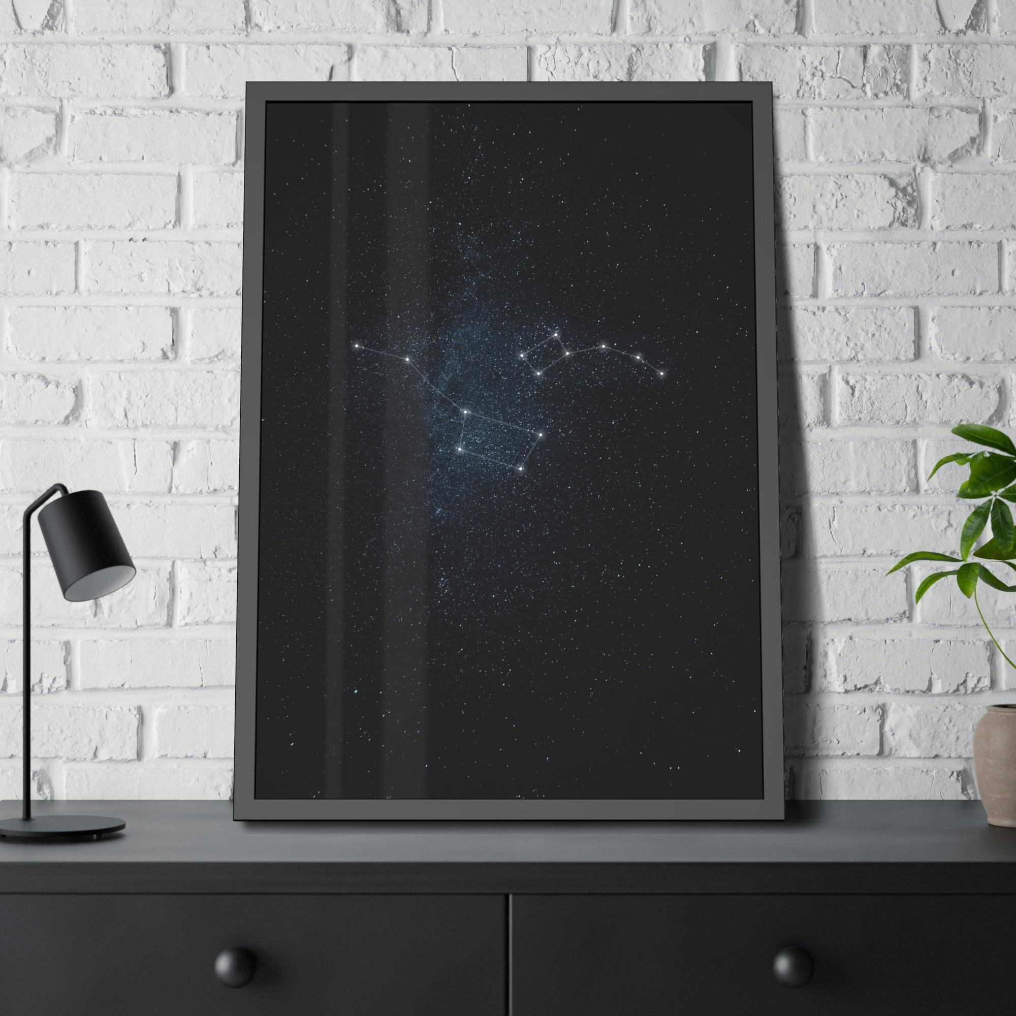 Constellations Cosmic Beauty: A Framed Canvas & Poster of Starry Constellations