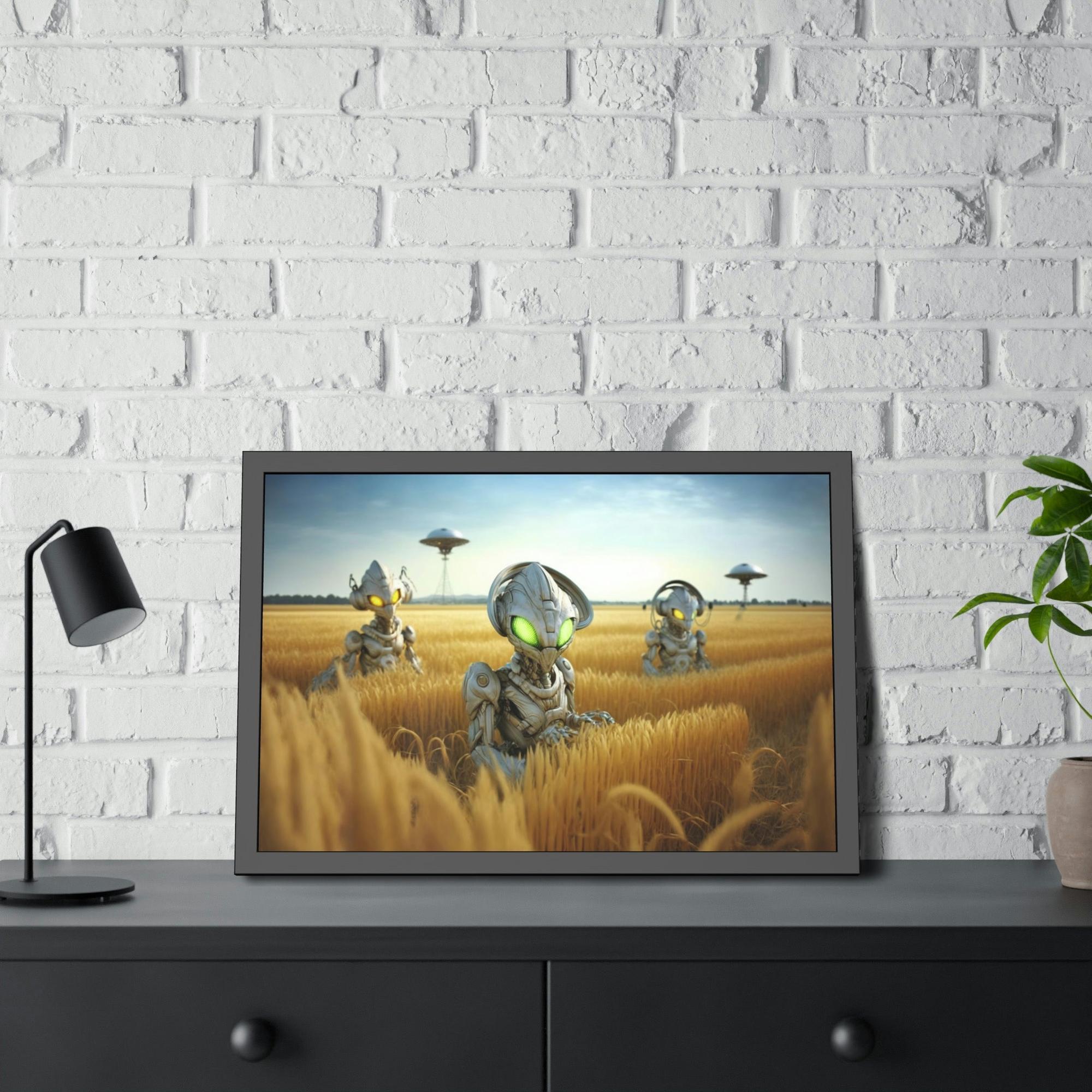 Aliens Intergalactic Beauty: Alien-Inspired Art Print on Canvas & Poster