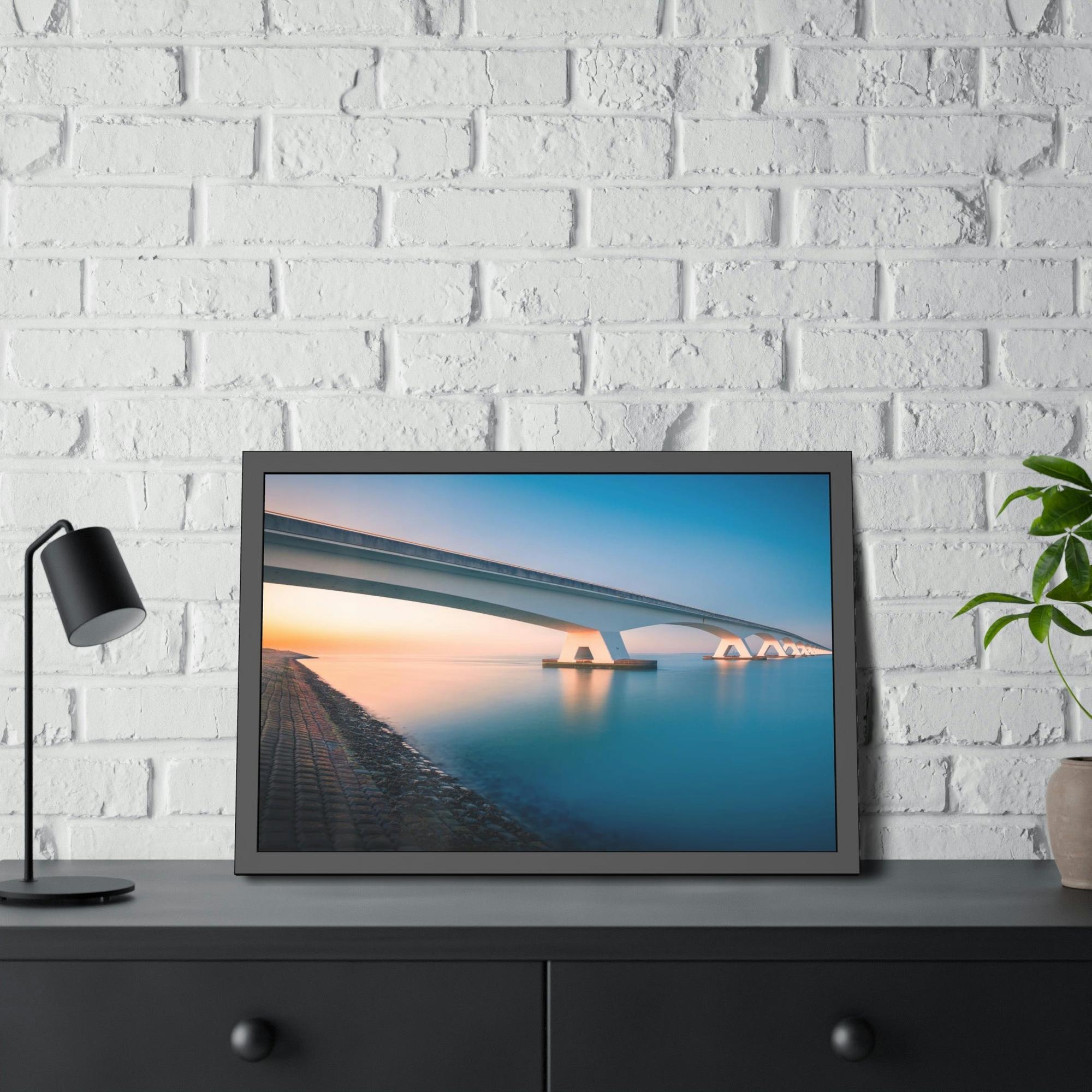 Bridge Golden Hour on the Bridge: Wall Art and Print on Canvas