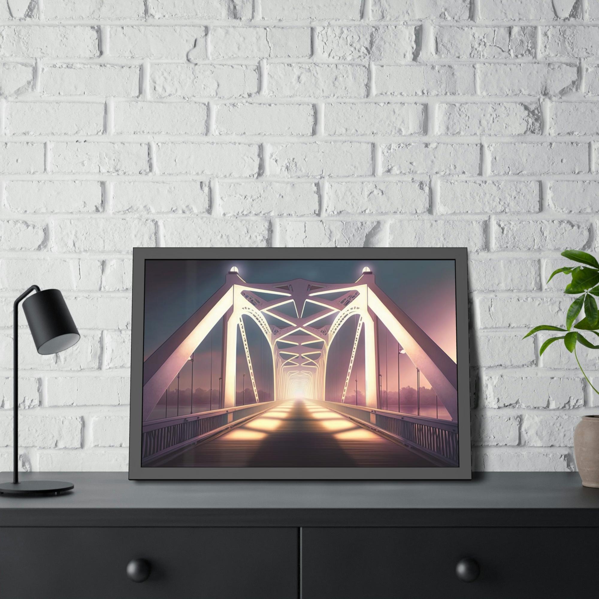 Bridge Bridge to Serenity: Beautiful Artwork of a Bridge on Canvas and Print