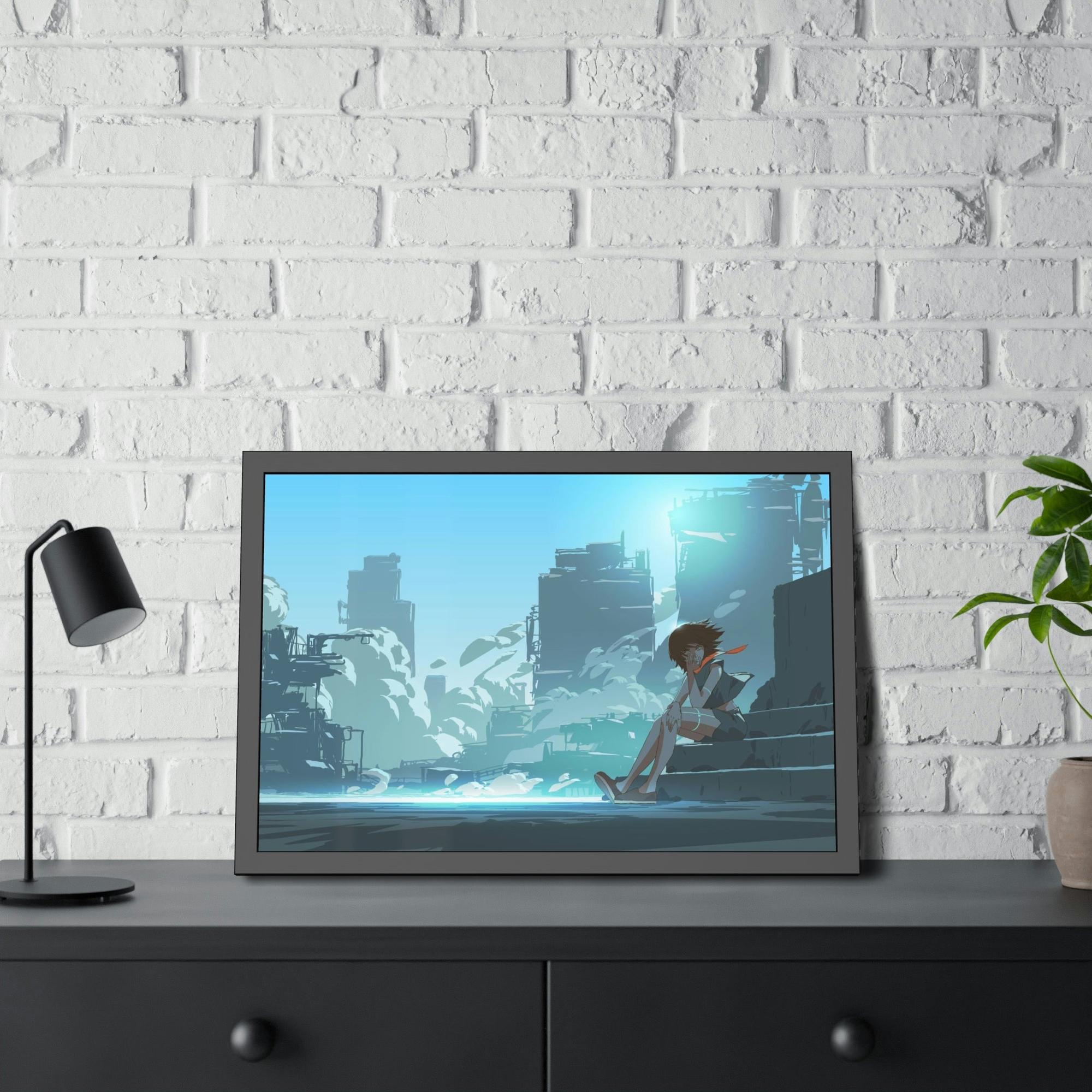 Anime Anime Adventure: Framed Canvas Art Featuring Action-Packed Anime Scenes