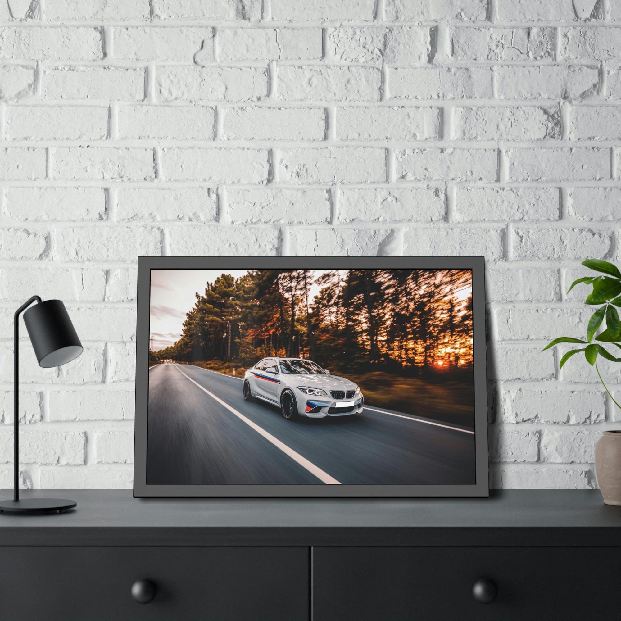 Bmw BMW Speed: Poster and Print on Canvas with Dynamic Car Art