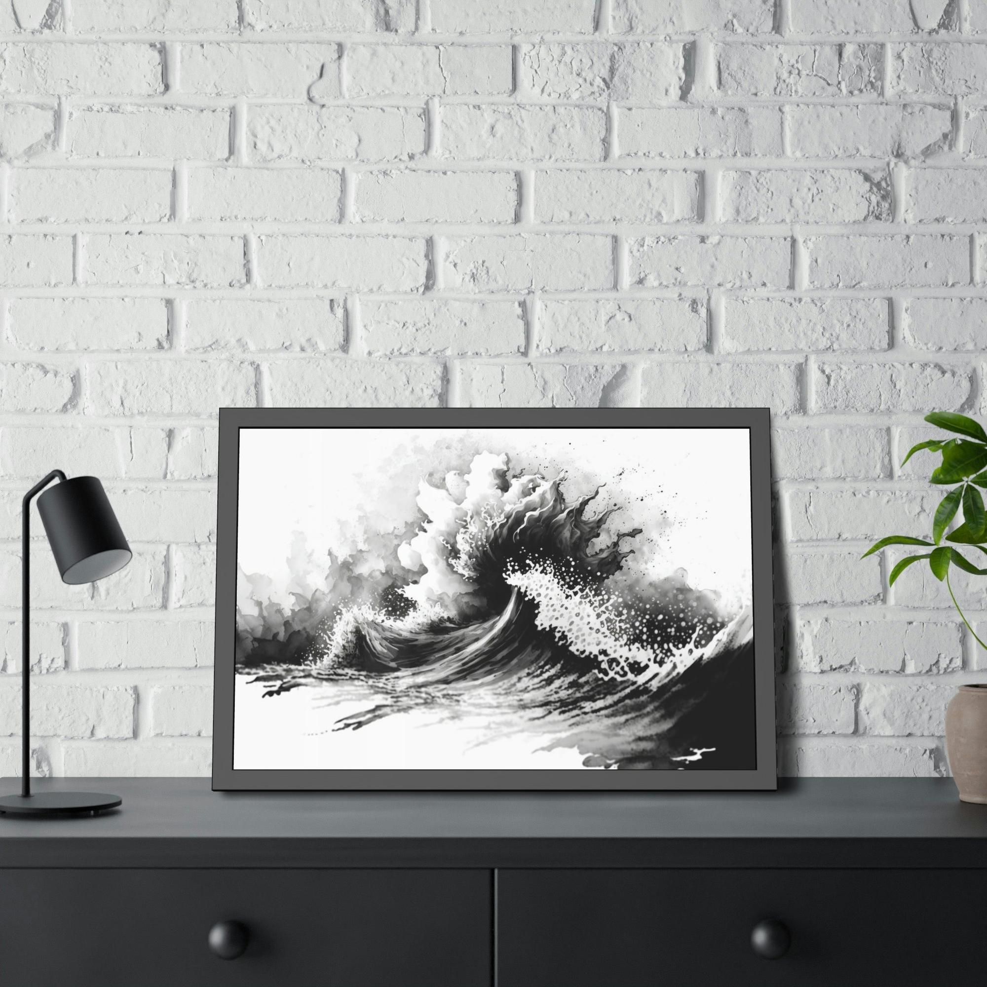 Black White The Beauty of Contrast: Black and White Art on Framed Canvas